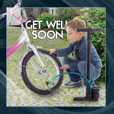 3D kort Get well soon