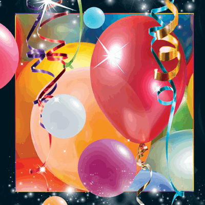 3D kort Balloner