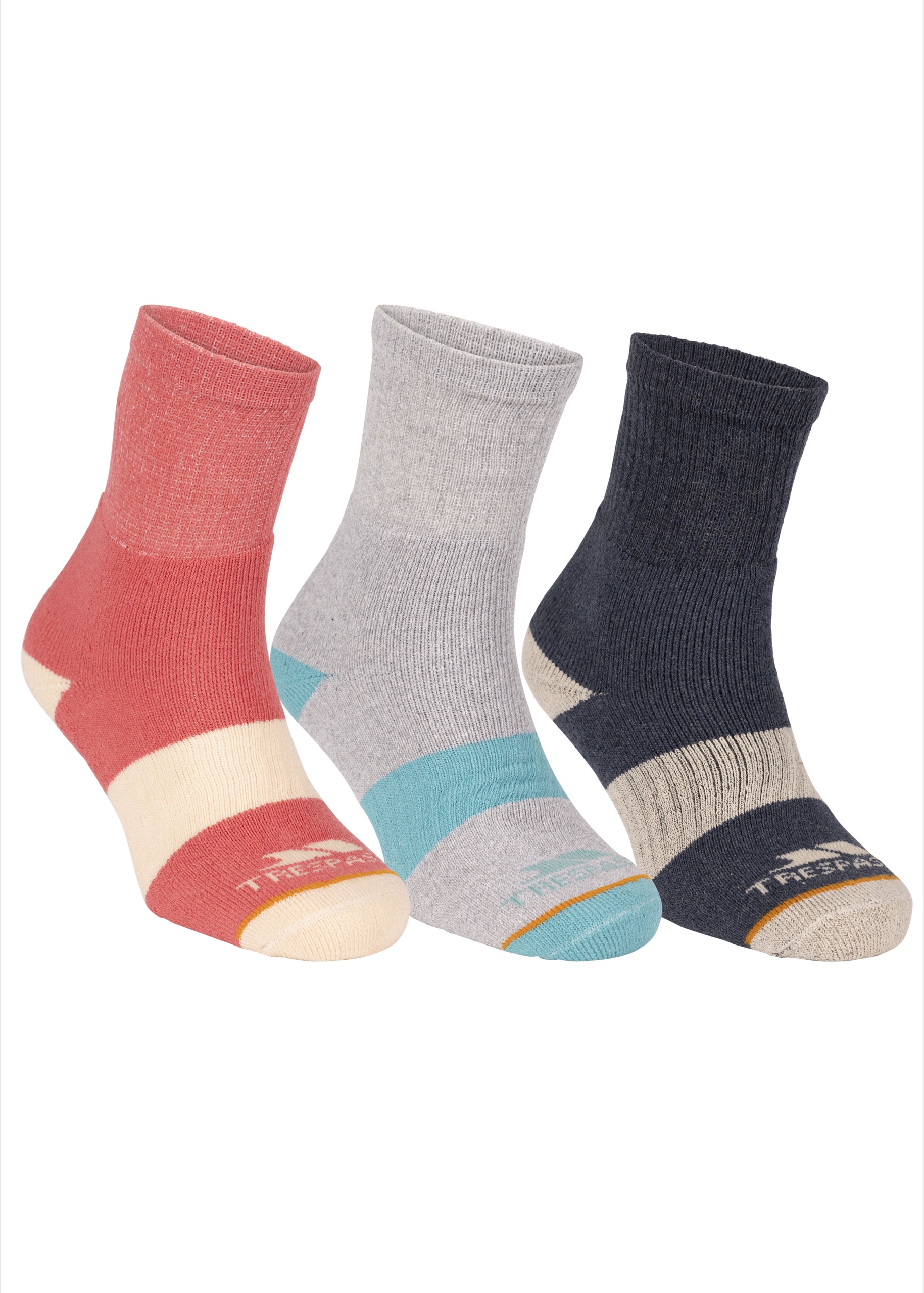 Vandrestrømpe Wendall, dame, Indigo Tone / Heather Grey / Pink Haze