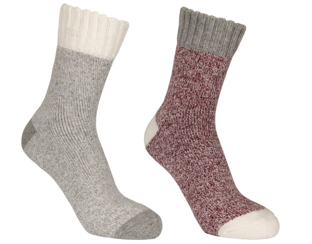 Vandrestrømpe Inigo, Grey Marl / Cherry Marl