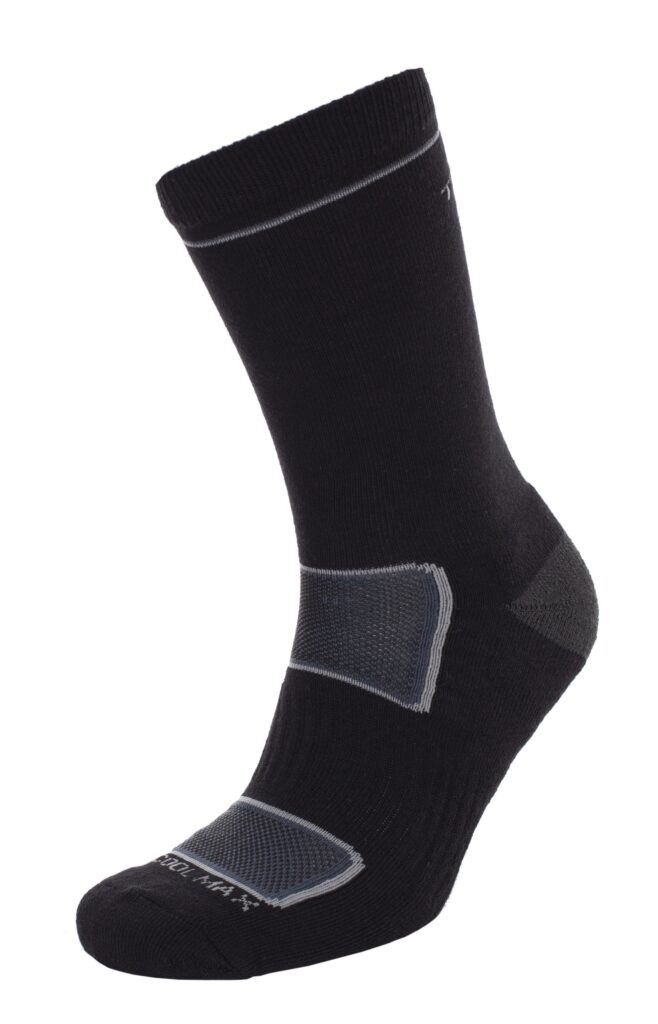 Vandrestrømpe Rizzle Eco, herre, Black