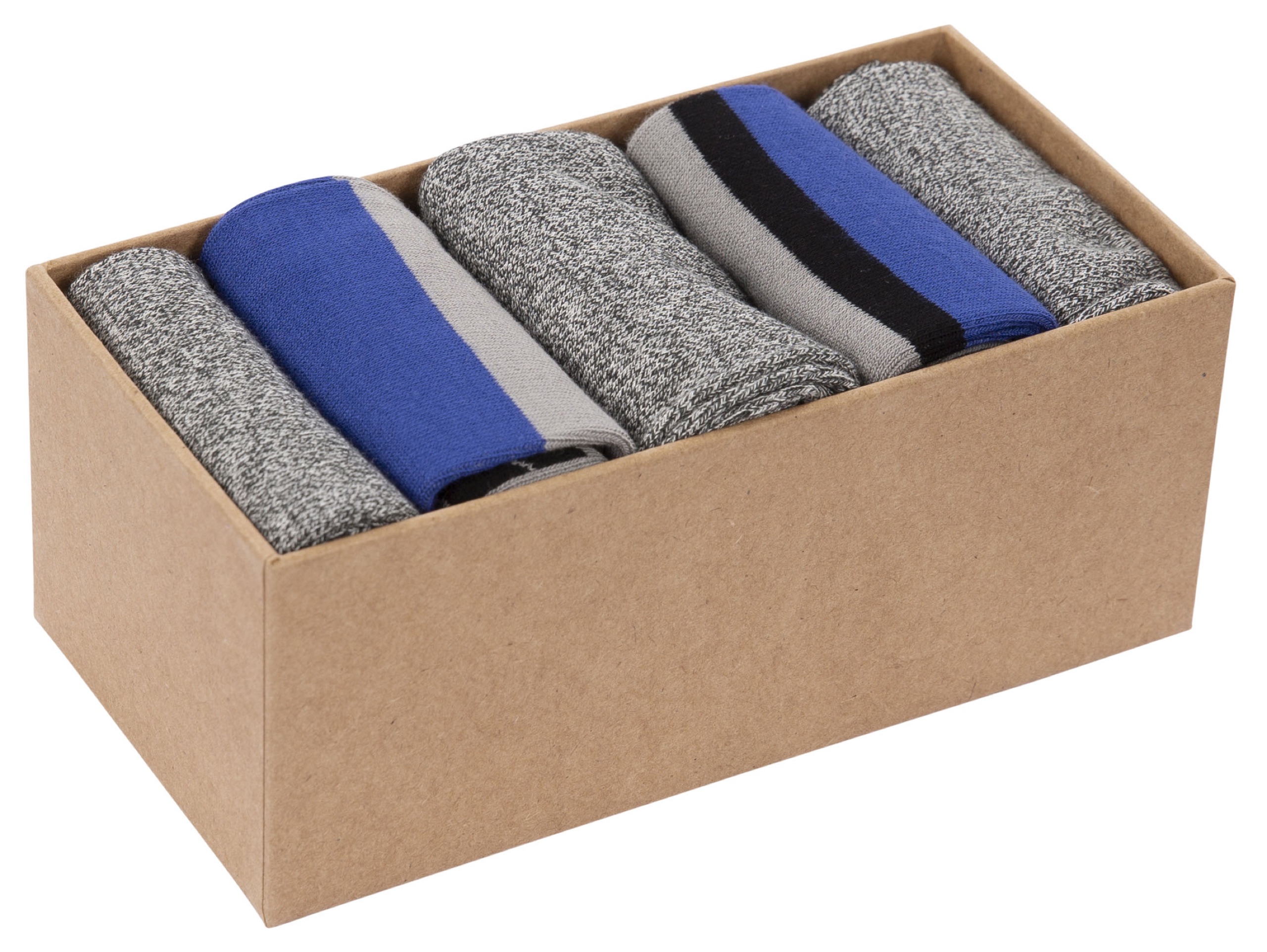 Fritidsstrømpe Cinque, Black Grey/navy Stripe