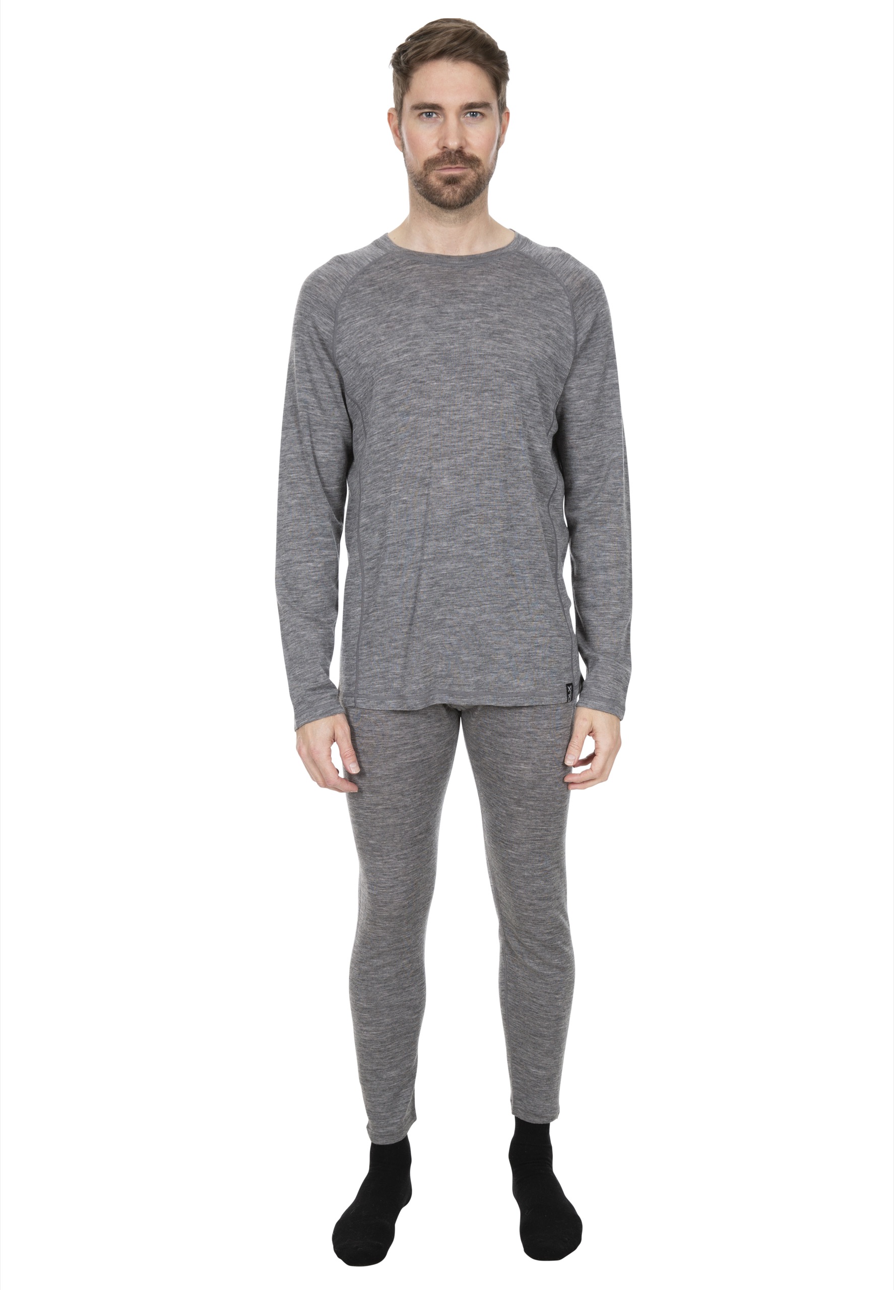 Baselayer overdel Wexler, herre, Dark Grey Marl