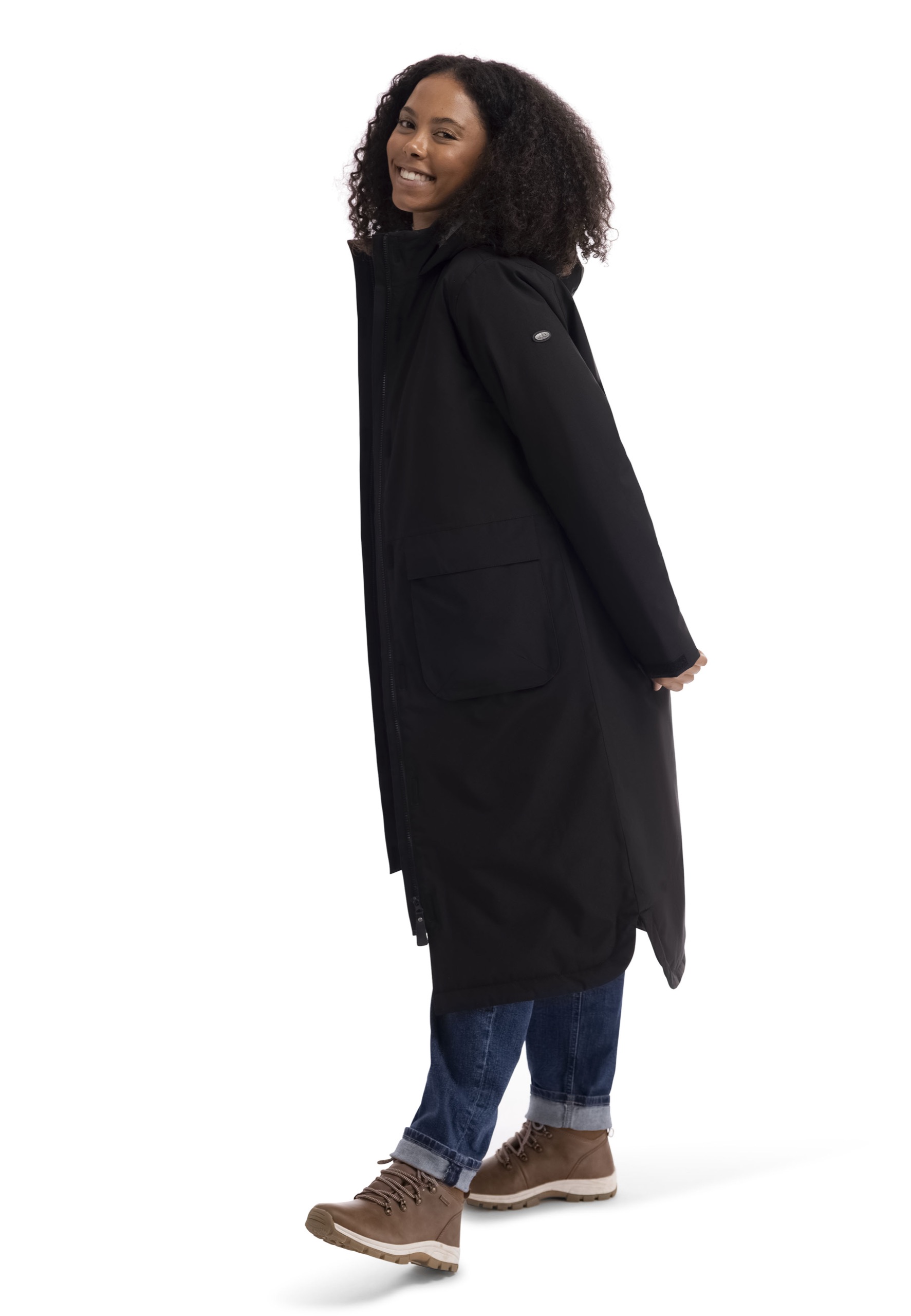 Regnjakke Abby, dame, Black