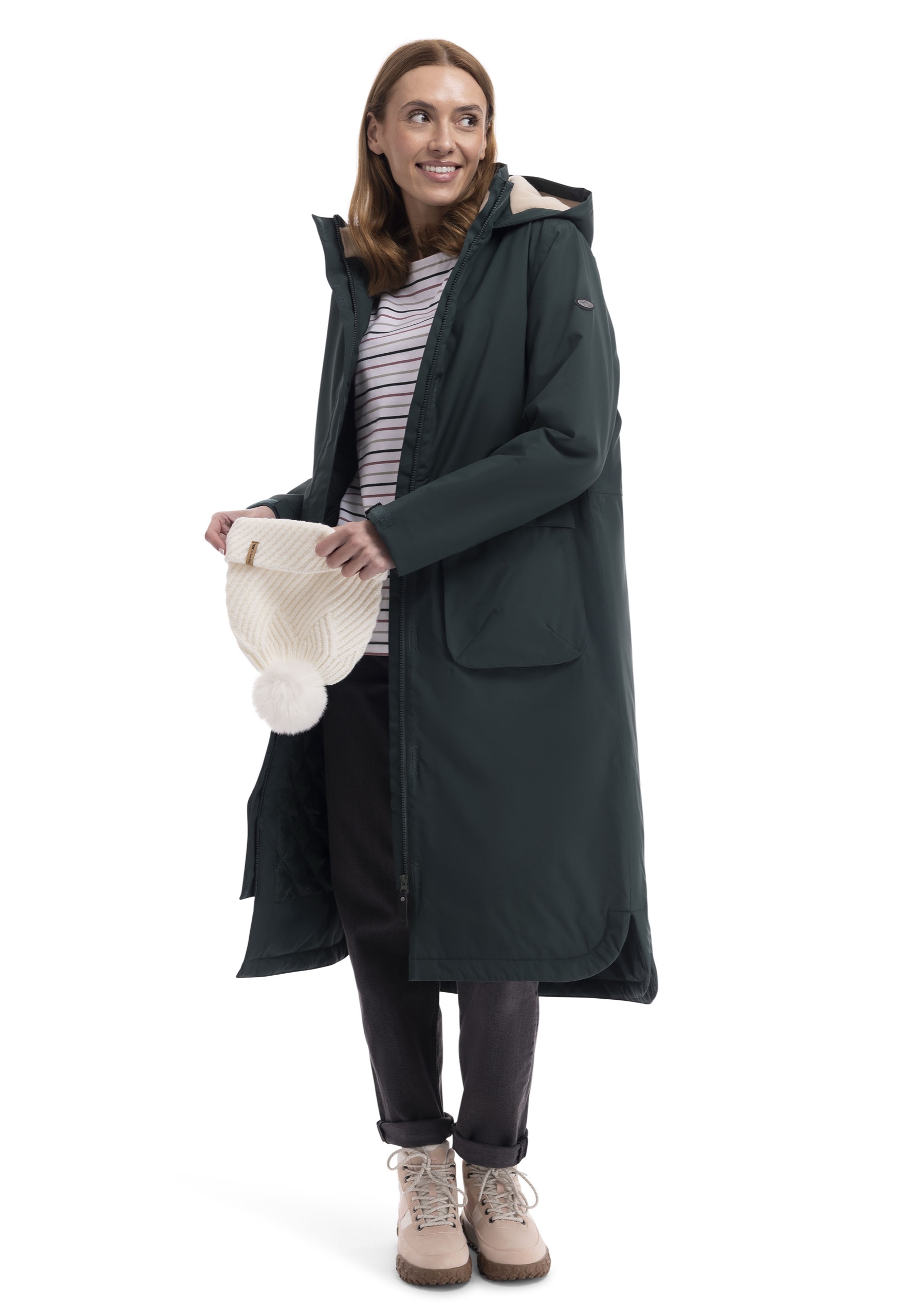 Regnjakke Abby, dame, Dark Green