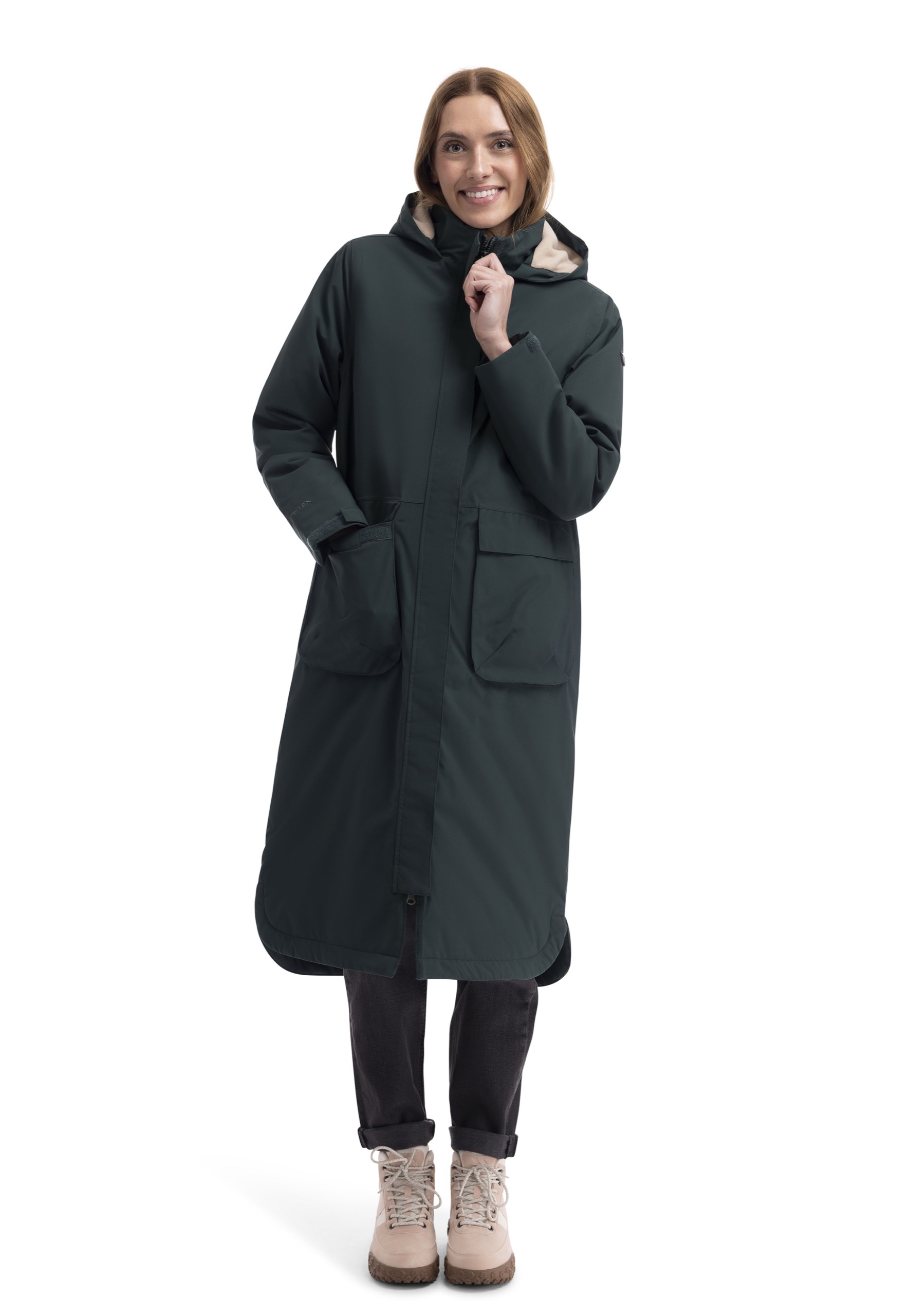 Regnjakke Abby, dame, Dark Green