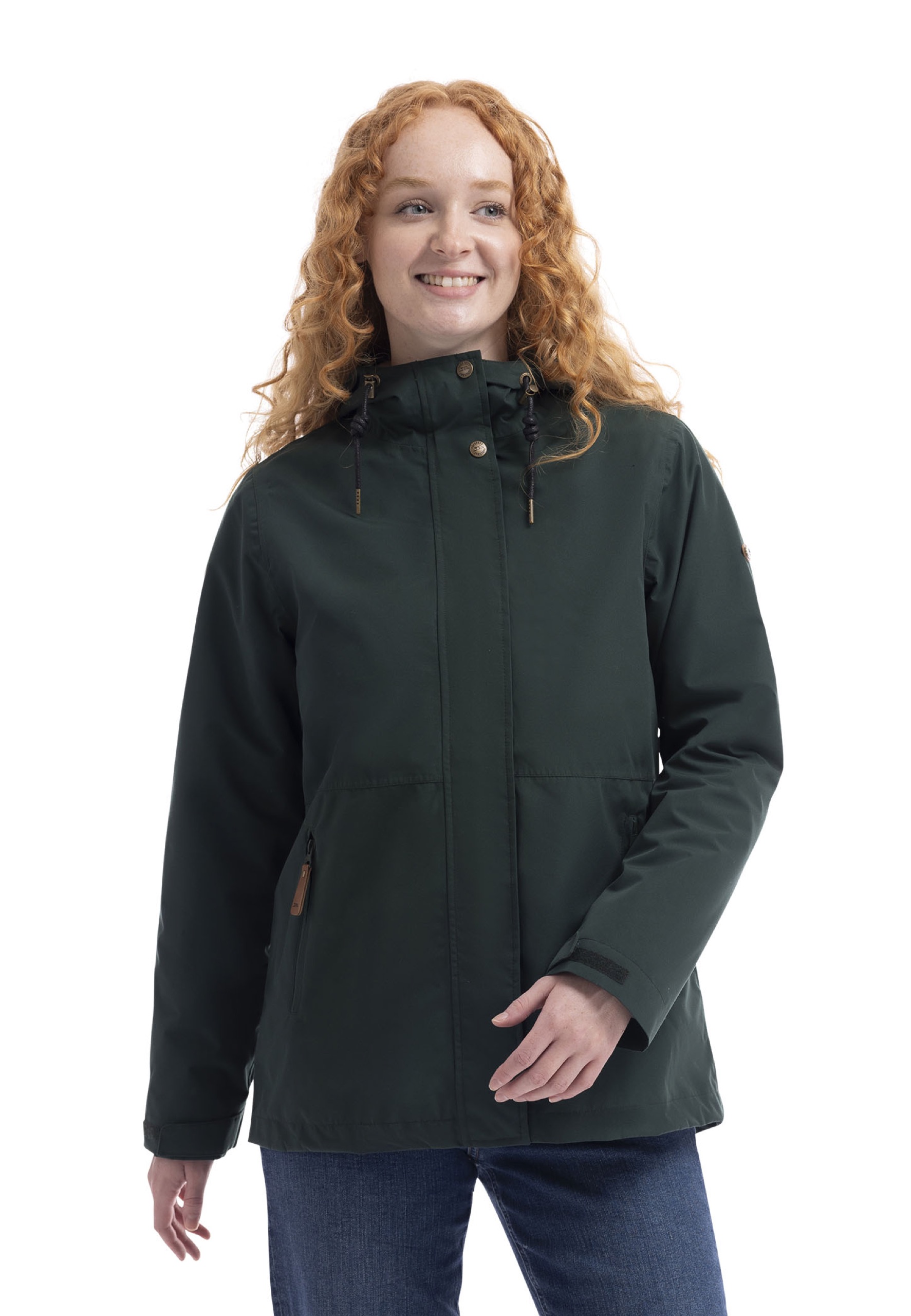 Regnjakke Kamila, dame, Dark Green