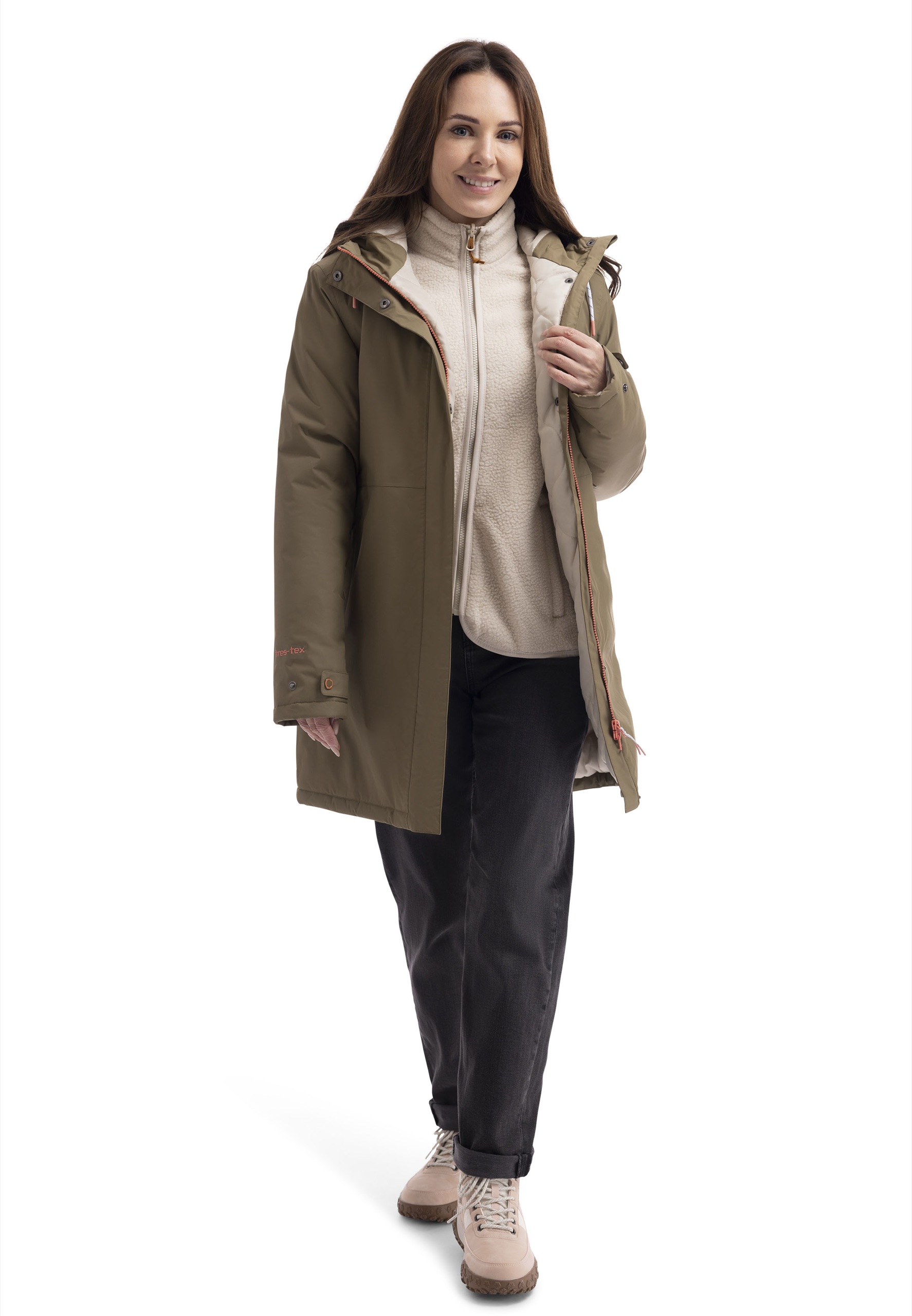 Regnjakke Melissa, dame, Light Khaki
