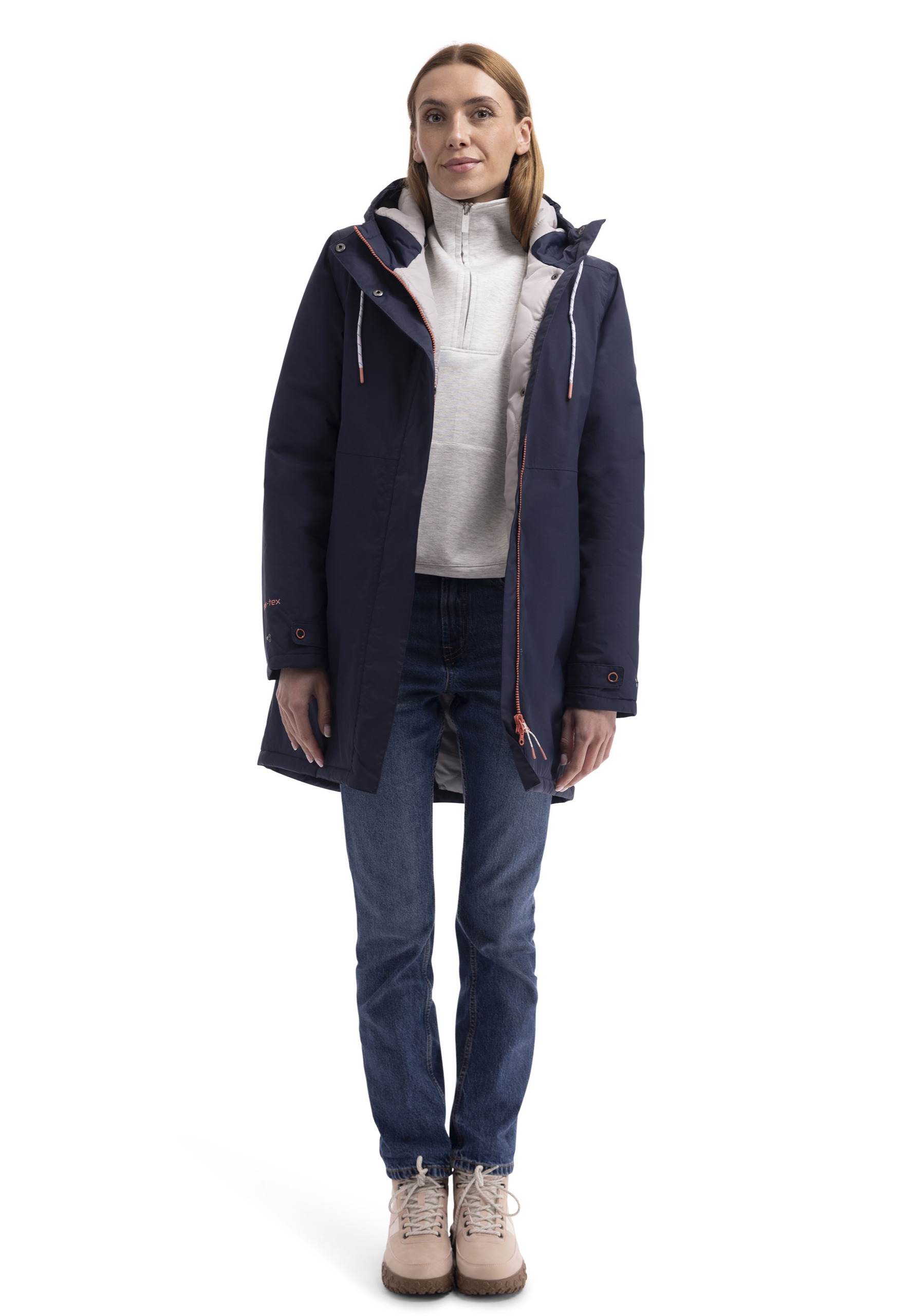 Regnjakke Melissa, dame, Navy