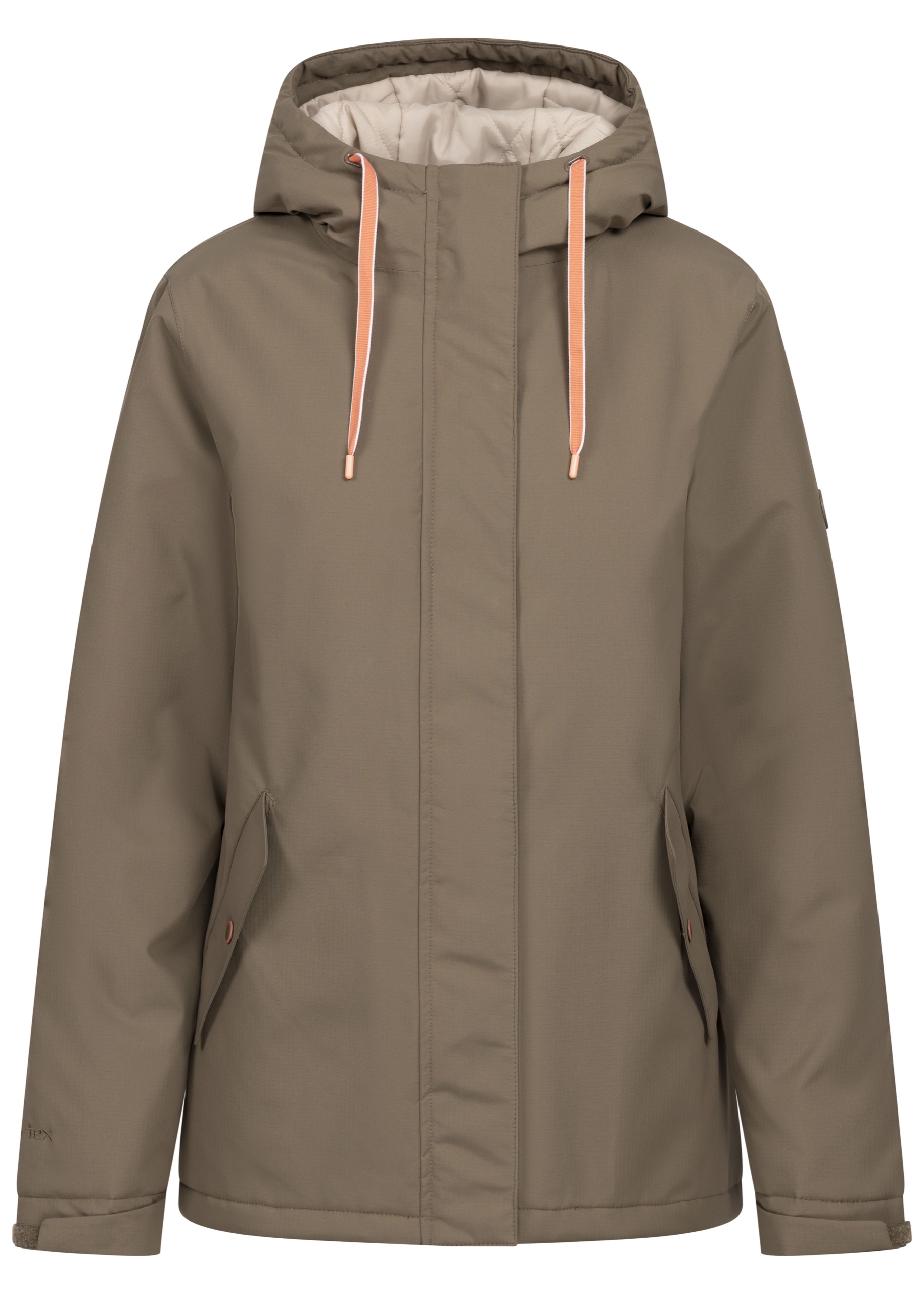 Regnjakke Yulia, dame, Light Khaki
