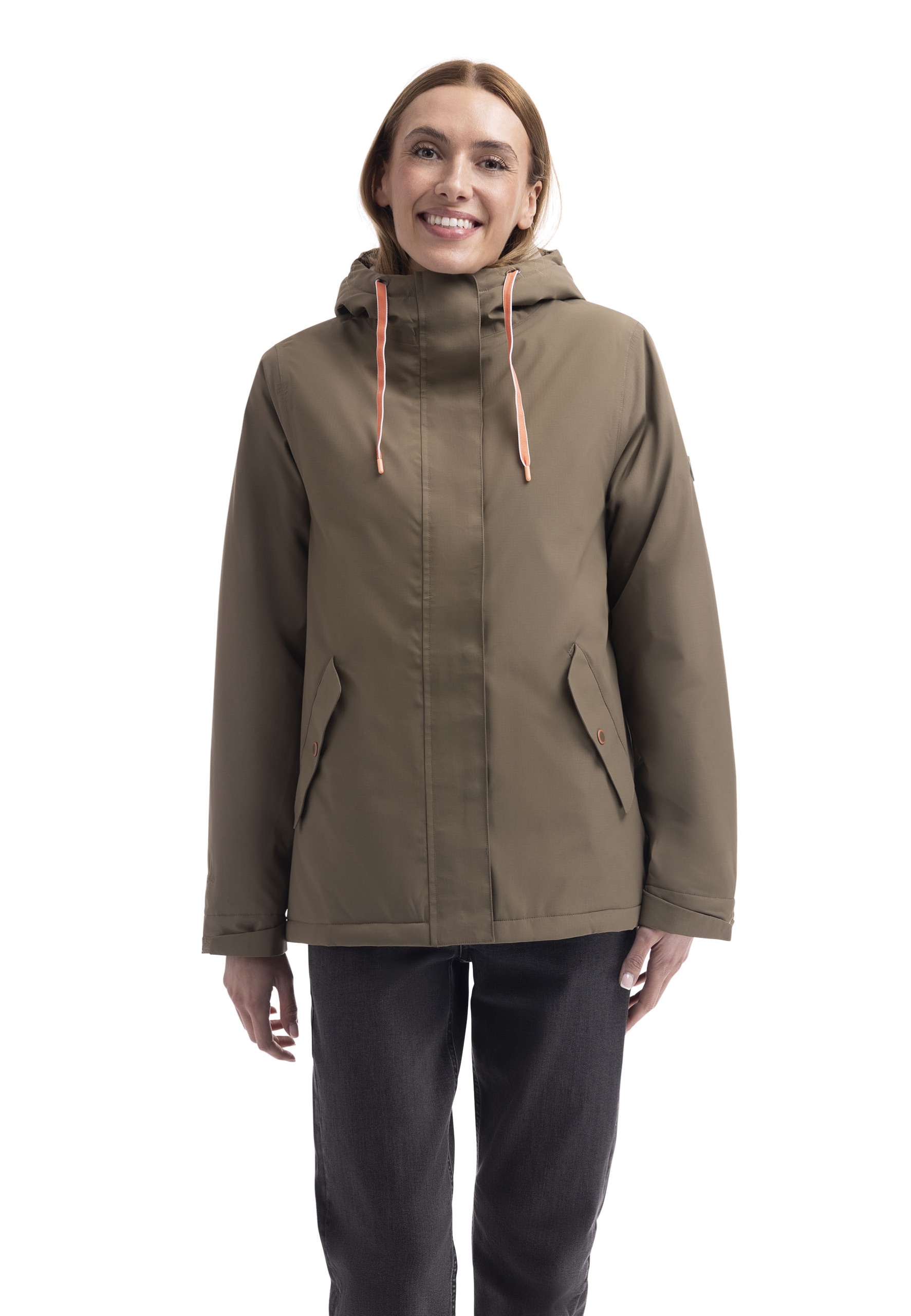 Regnjakke Yulia, dame, Light Khaki