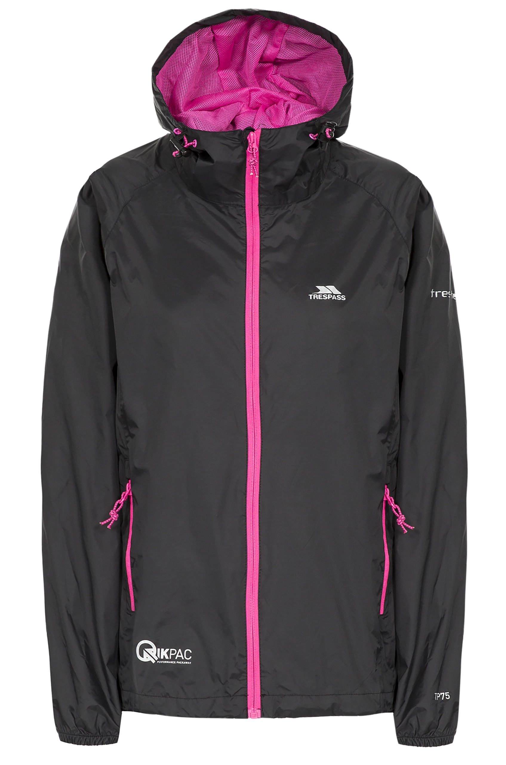 Regnjakke Qikpac Female Jacket, dame, Black