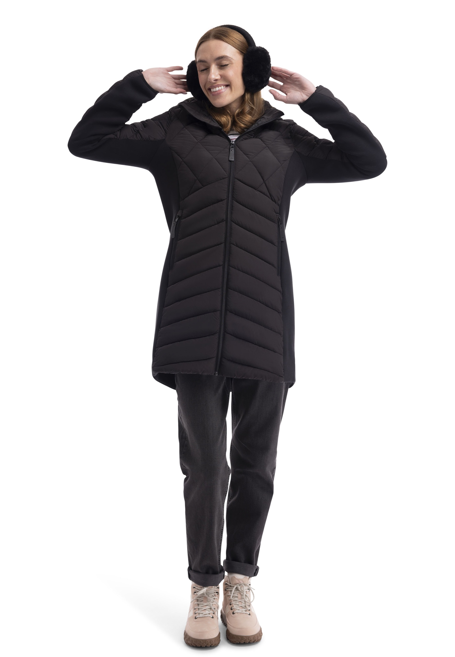 Hybridjakke Dania, dame, Black