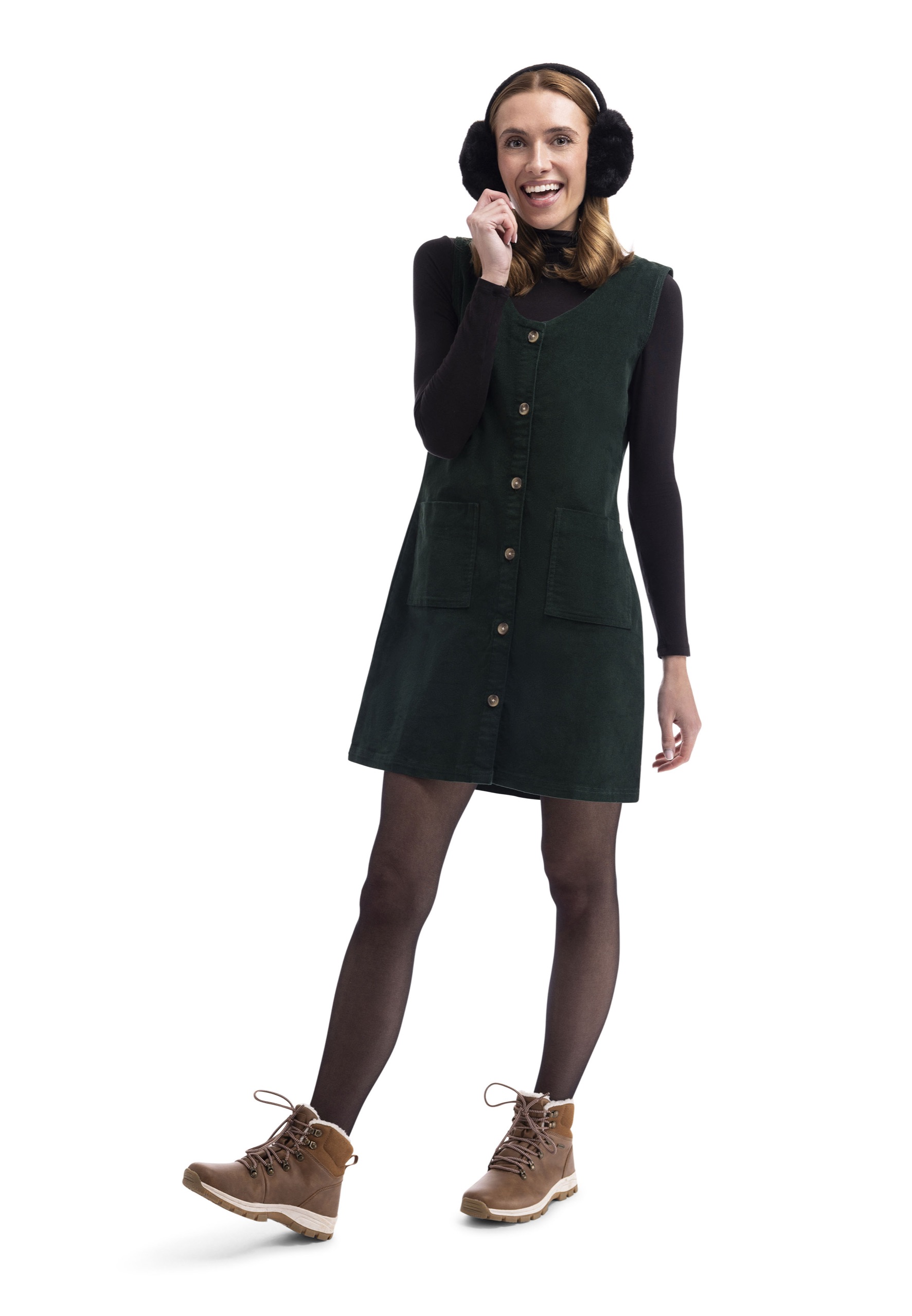 Kjole Tarissa, dame, Dark Green