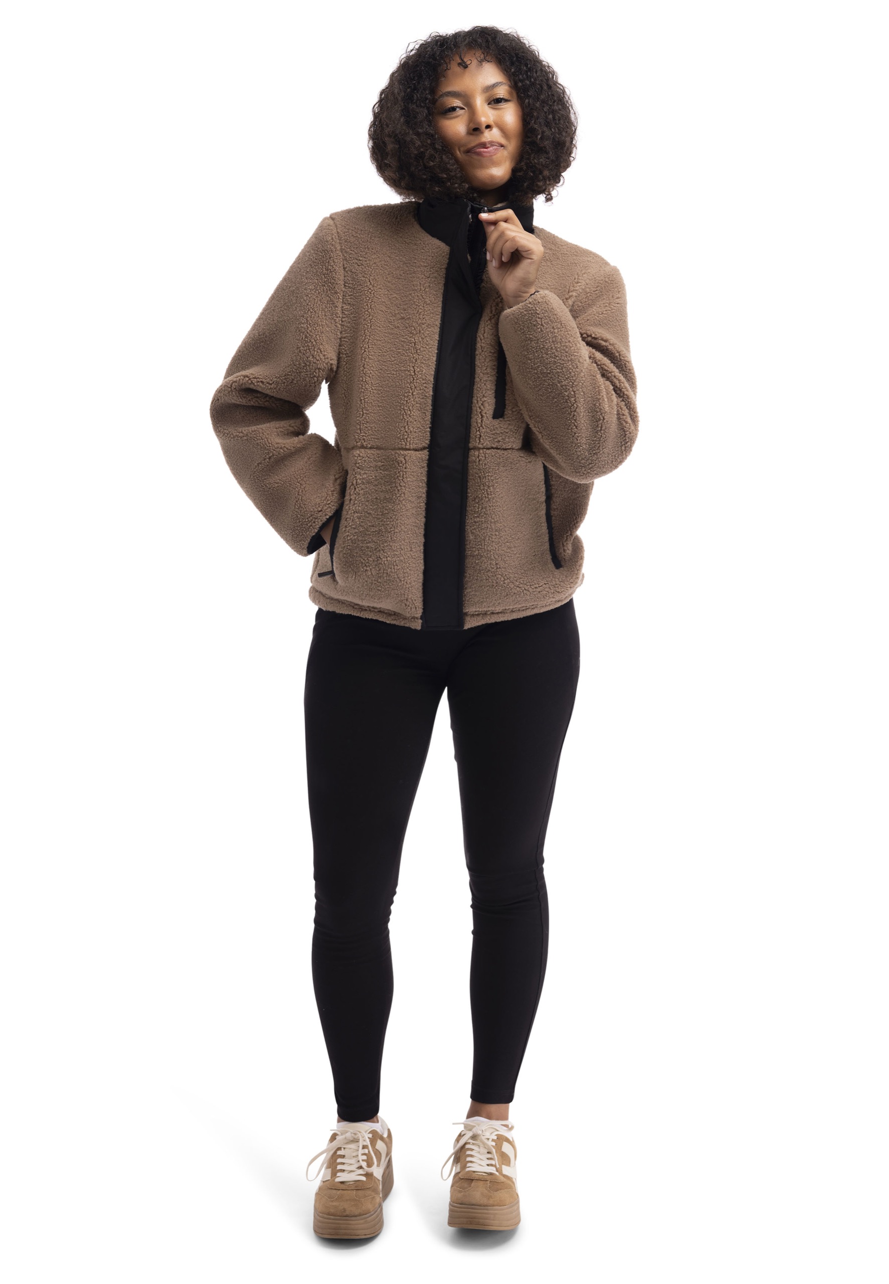 Fleecetrøje Yuill, dame, Beige