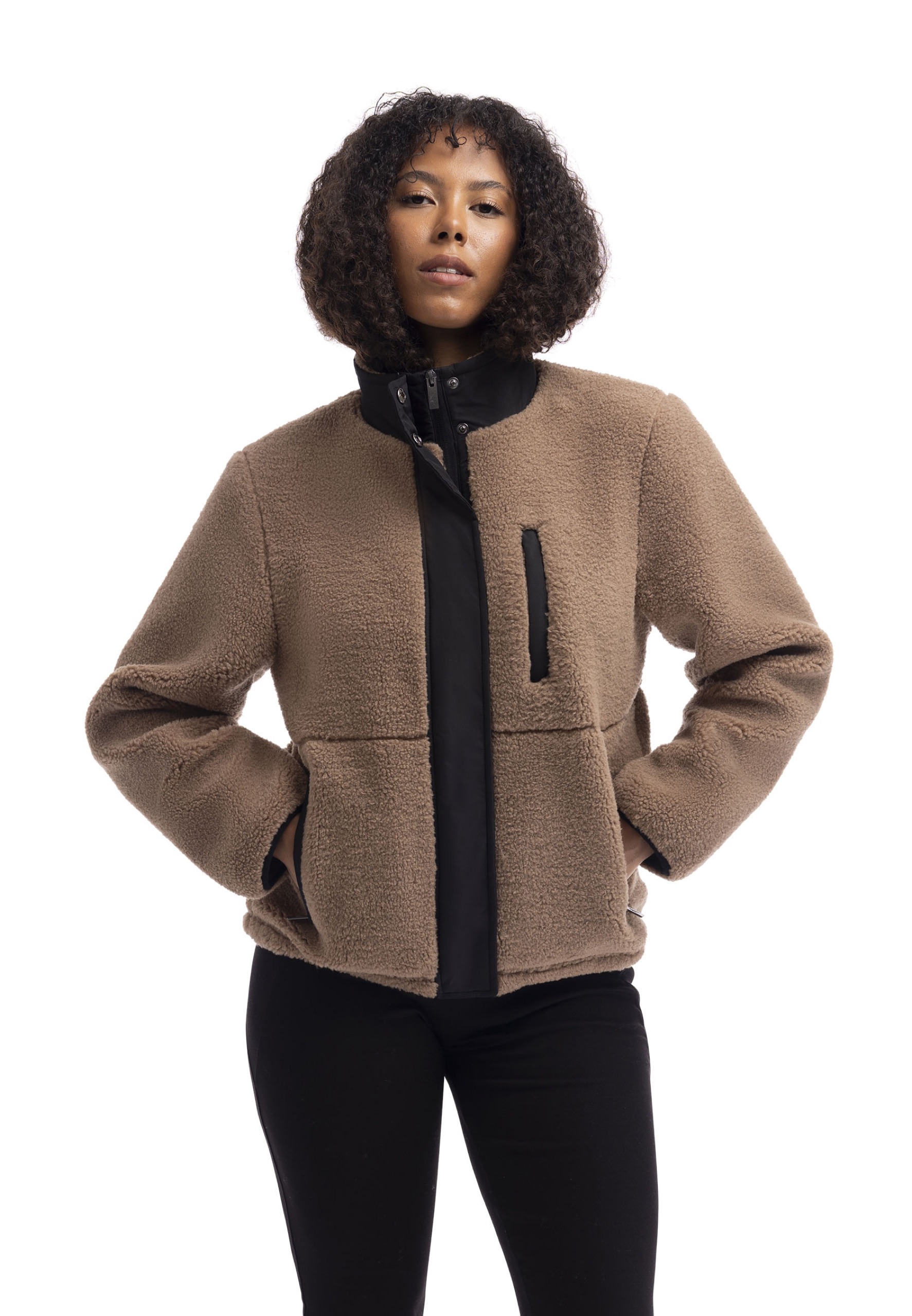 Fleecetrøje Yuill, dame, Beige