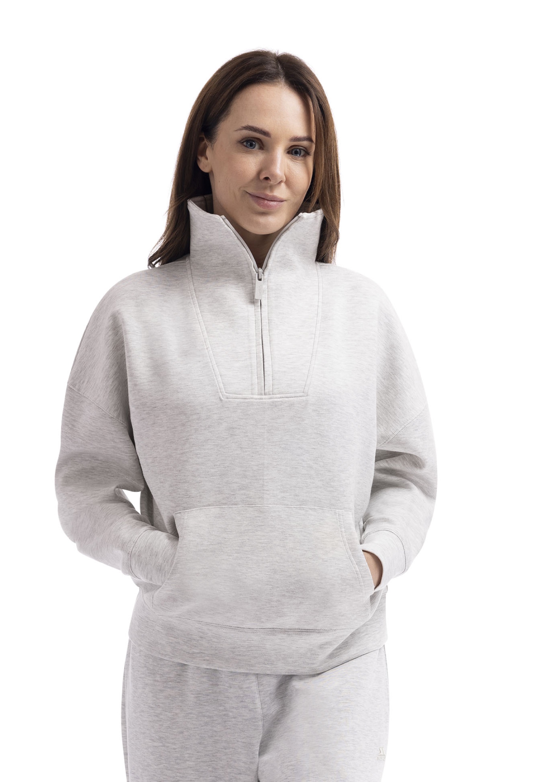 Sweatshirt Jean, dame, Grey Marl