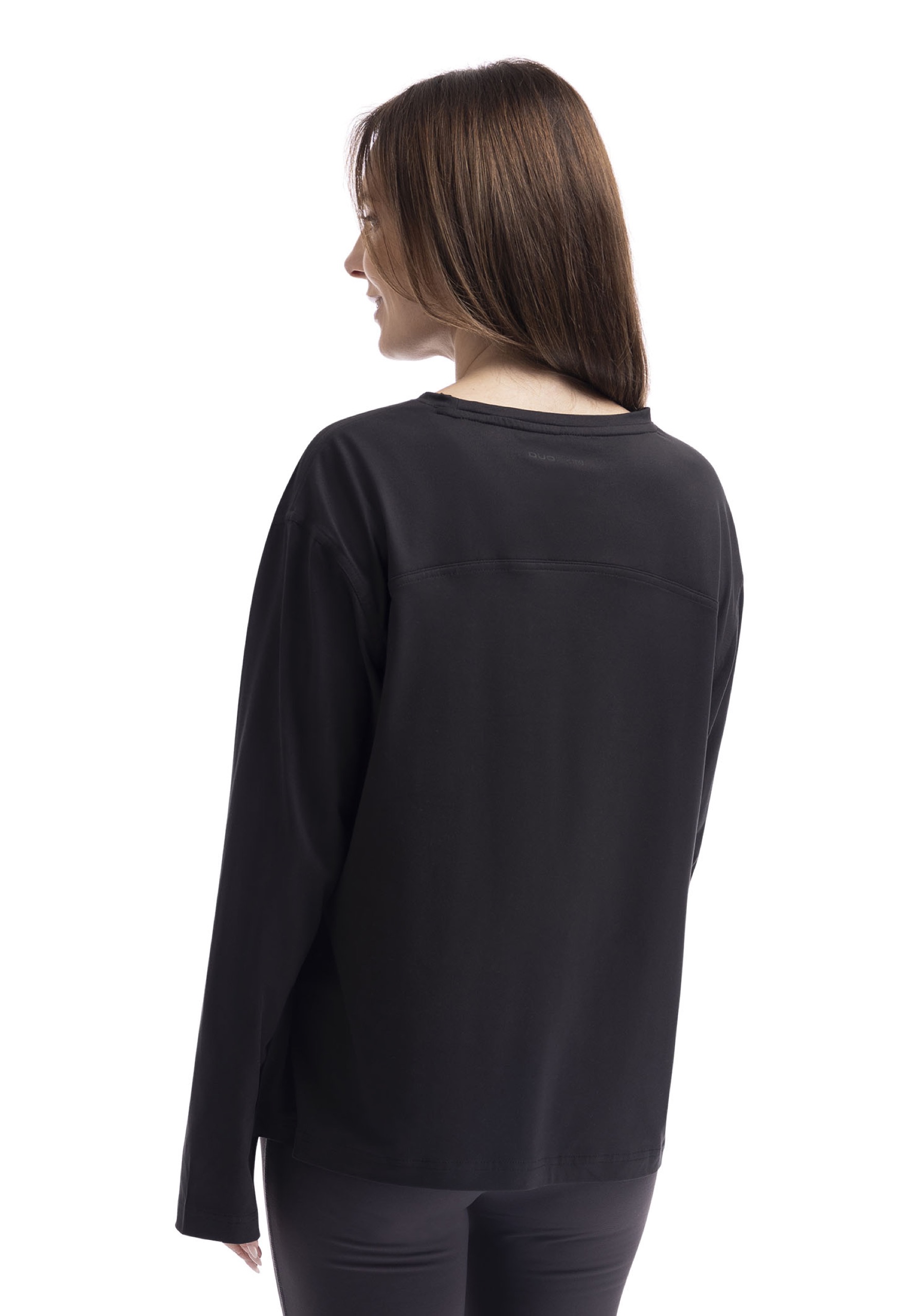 Langærmet overdel Esmeralda, dame, Black