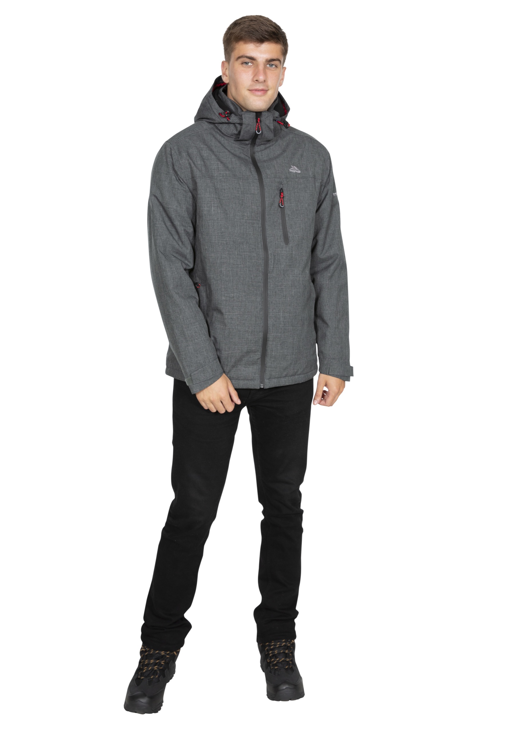 Regnjakke Fyfinn, herre, Dark Grey