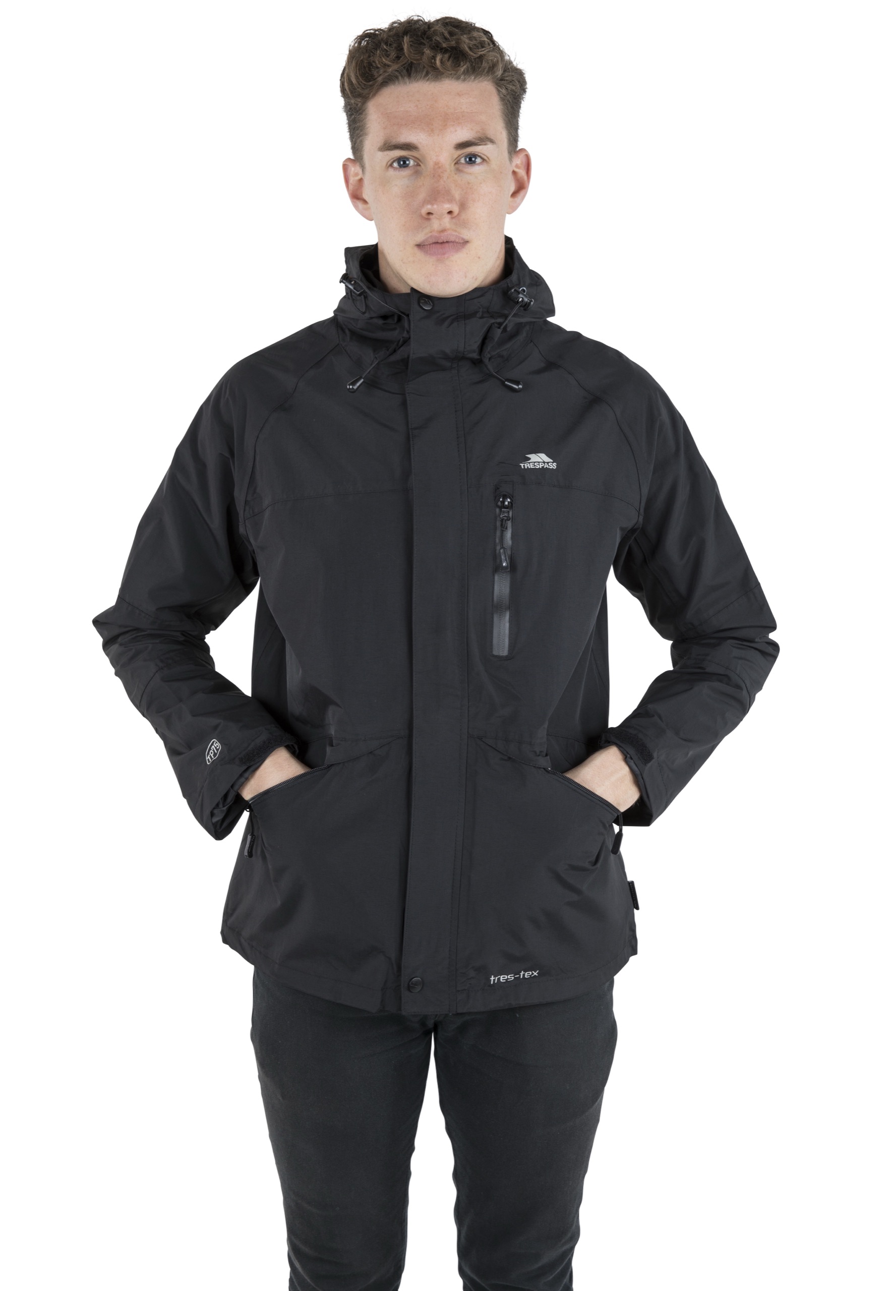 Regnjakke Corvo Jacket, herre, Black