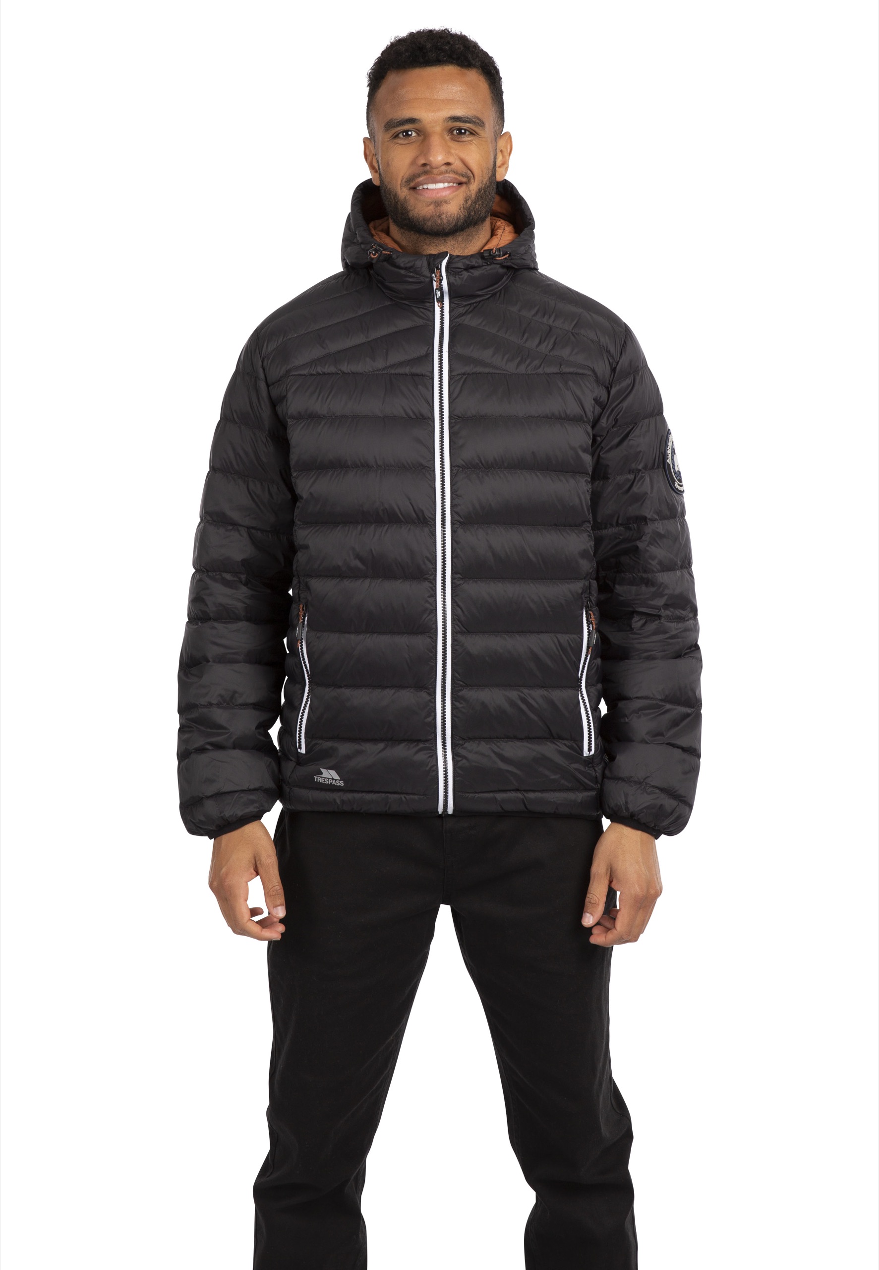 Dunjakke Whitman II, herre, Black / Rust
