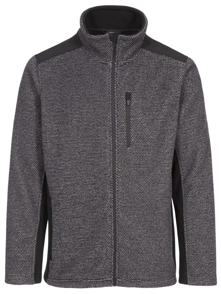Fleecetrøje Faratino, herre, Dark Grey Stripe