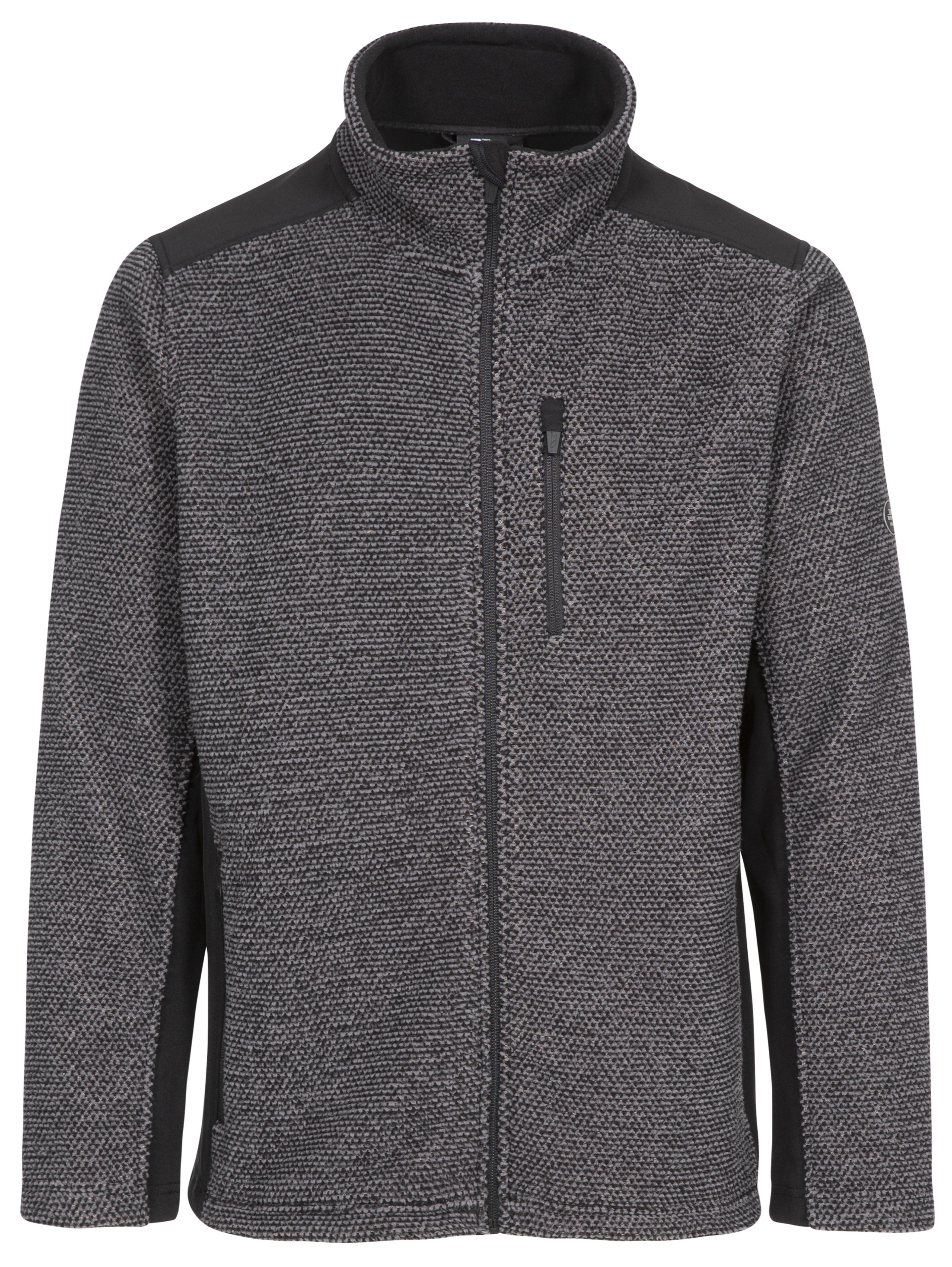 Fleecetrøje Faratino, herre, Dark Grey Stripe