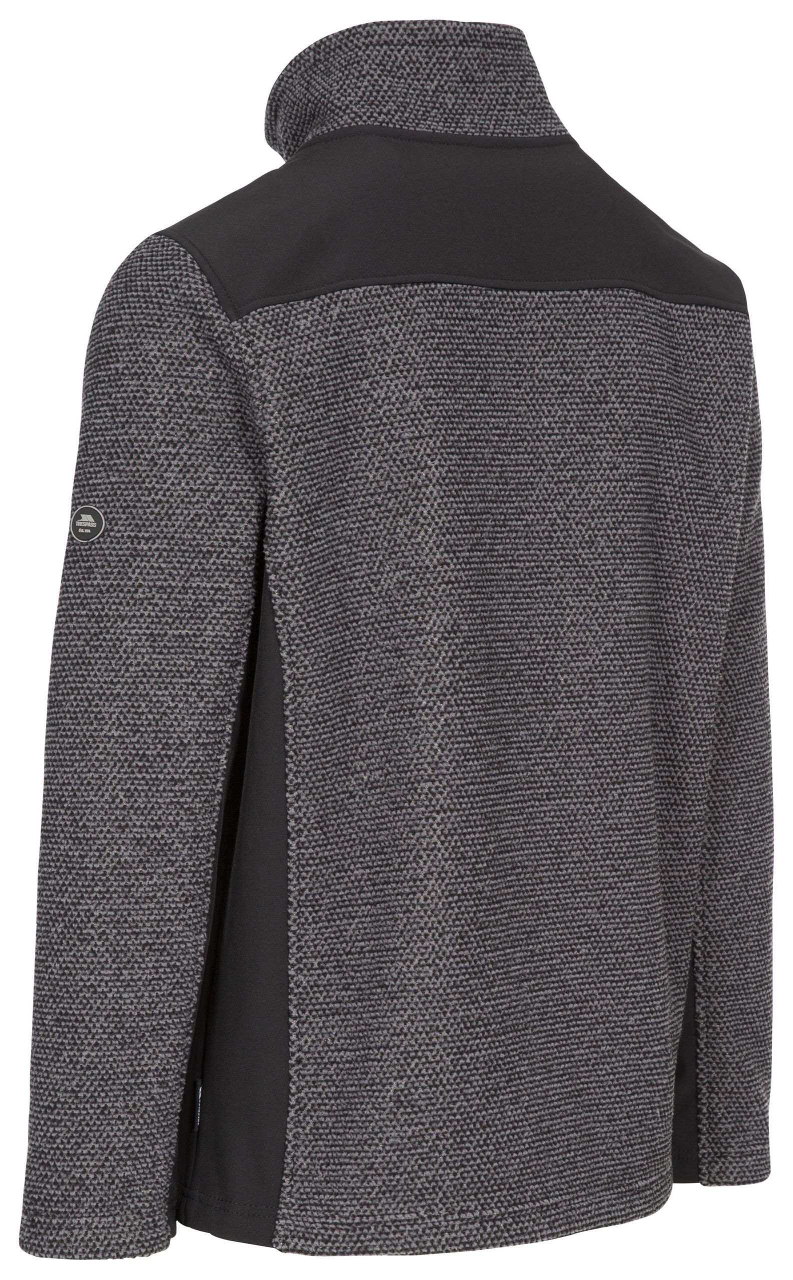 Fleecetrøje Faratino, herre, Dark Grey Stripe