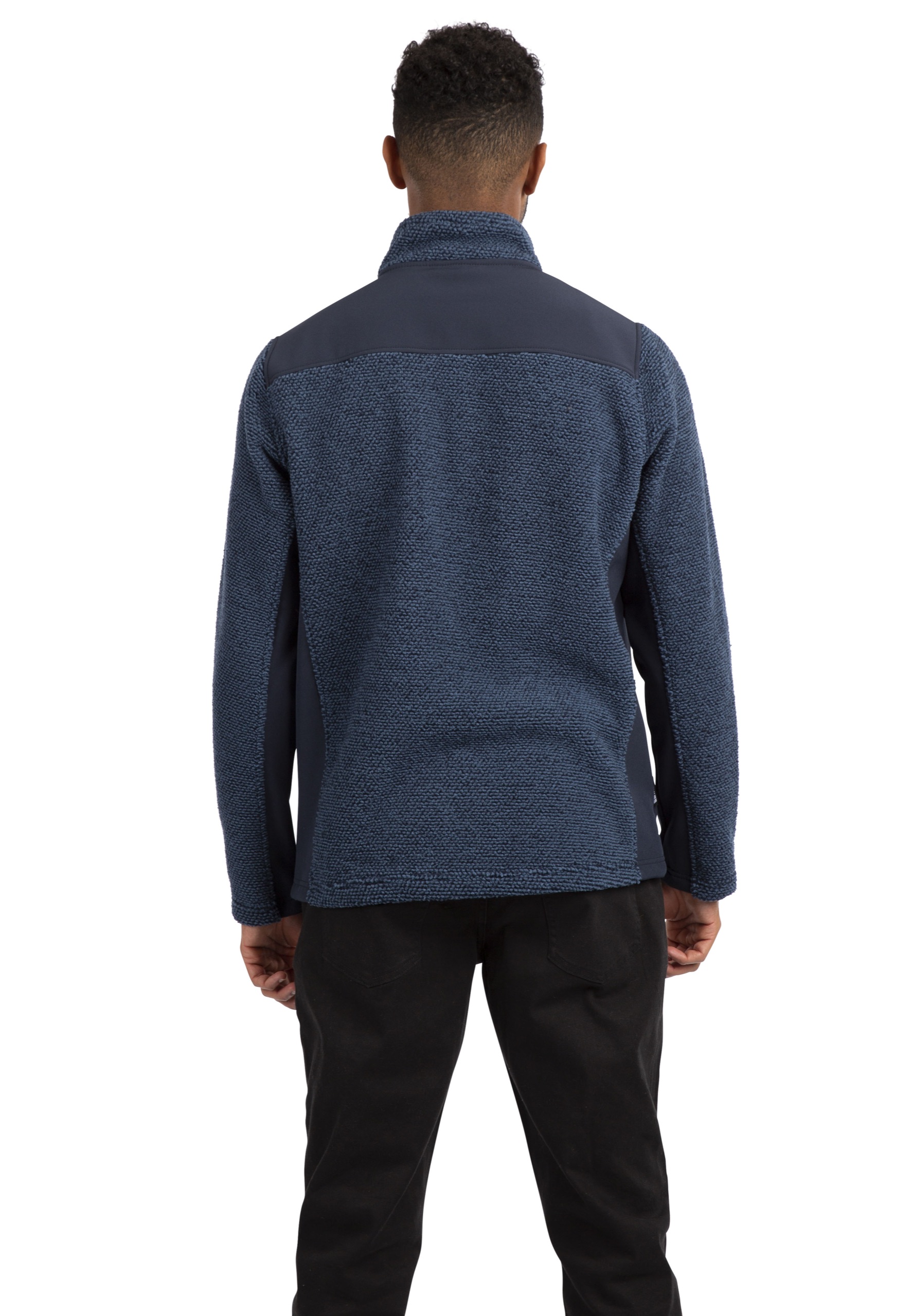 Fleecetrøje Faratino, herre, Smokey Blue Stripe