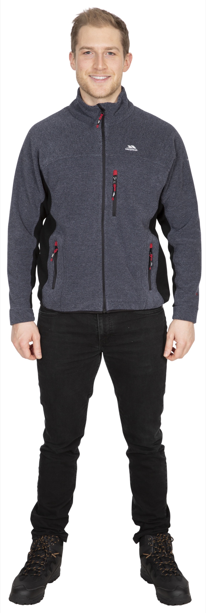 Fleecetrøje Jynx, herre, Navy Stripe