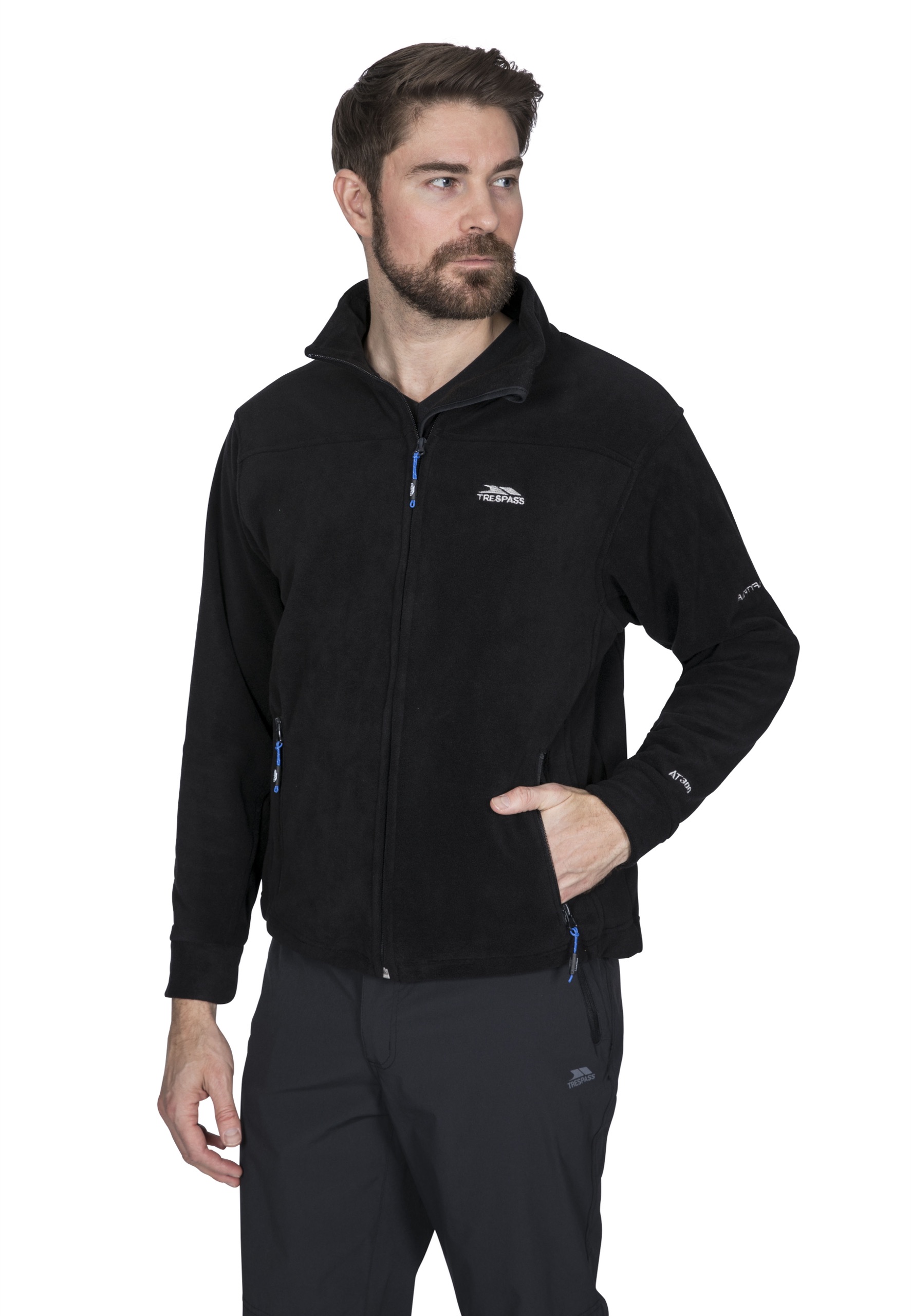 Fleecetrøje Bernal, herre, Black