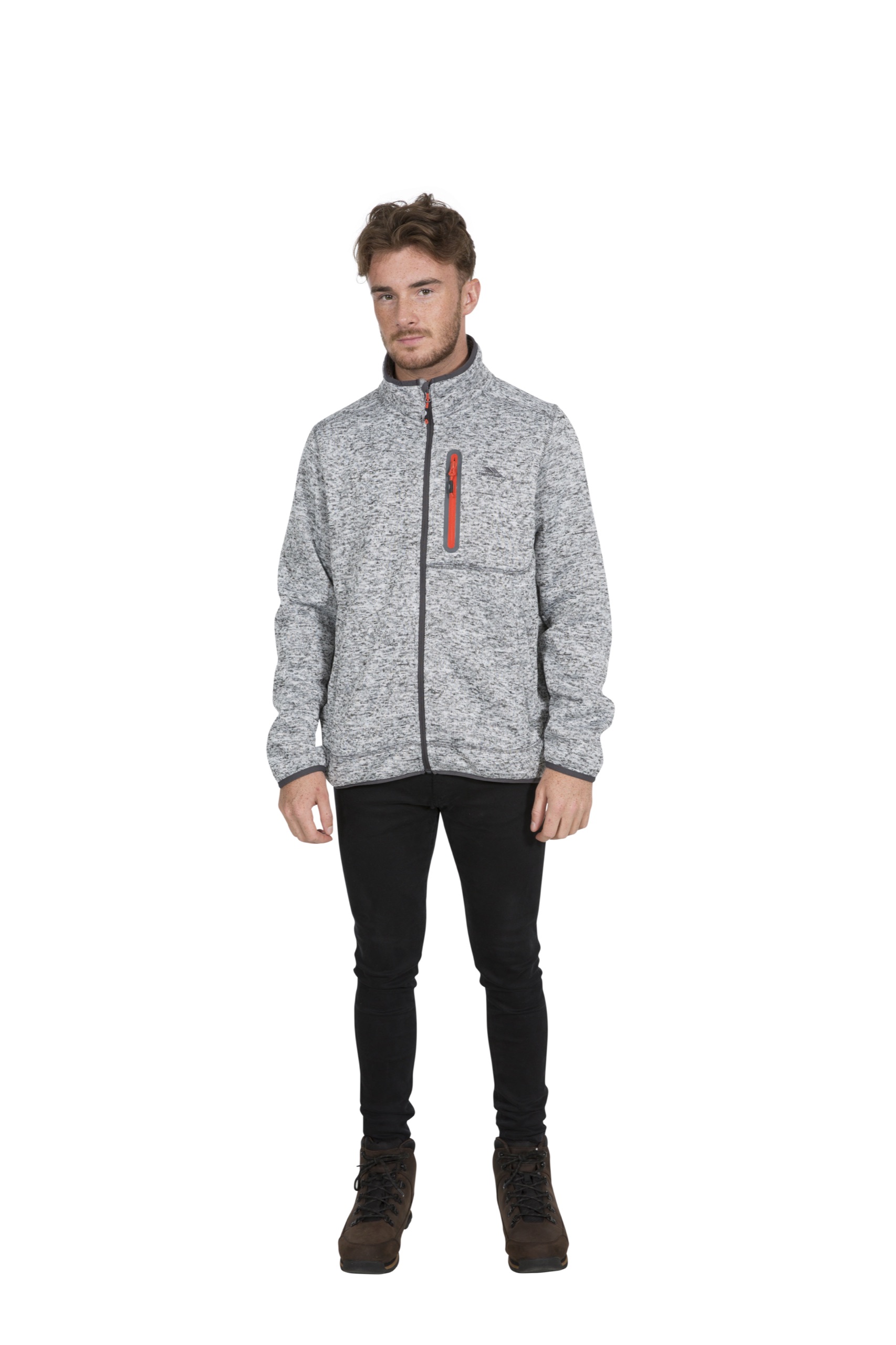 Fleecetrøje Bingham, herre, Grey Marl