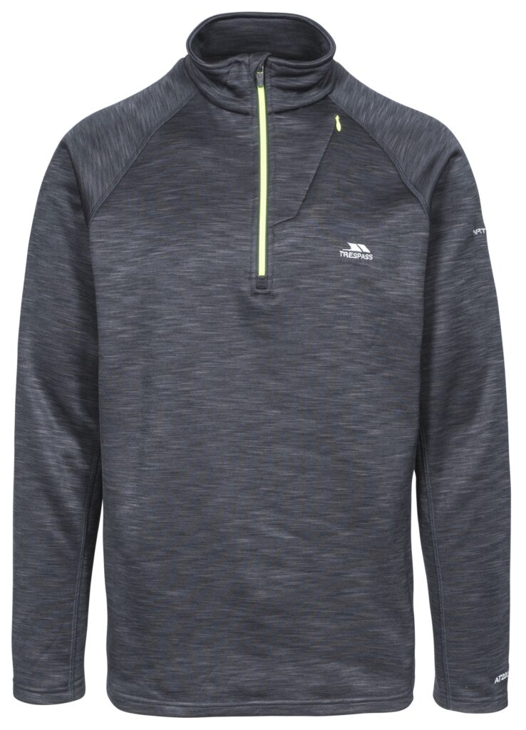 Fleecetrøje Collins, herre, Black Marl