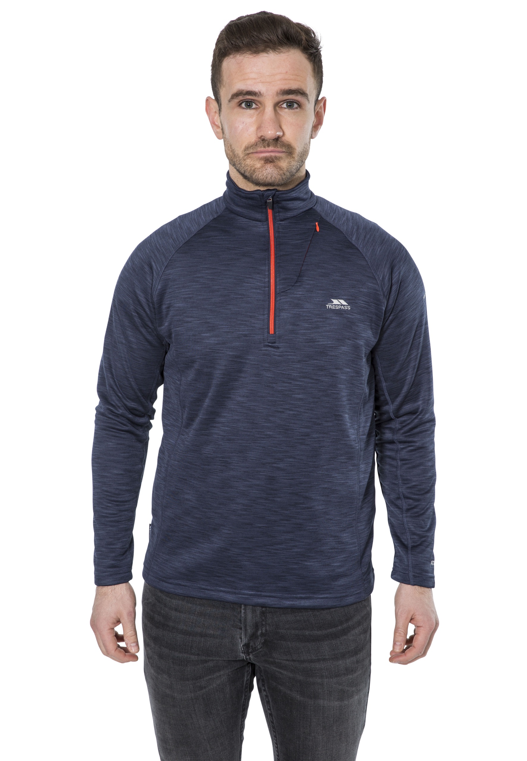 Fleecetrøje Collins, herre, Navy Marl