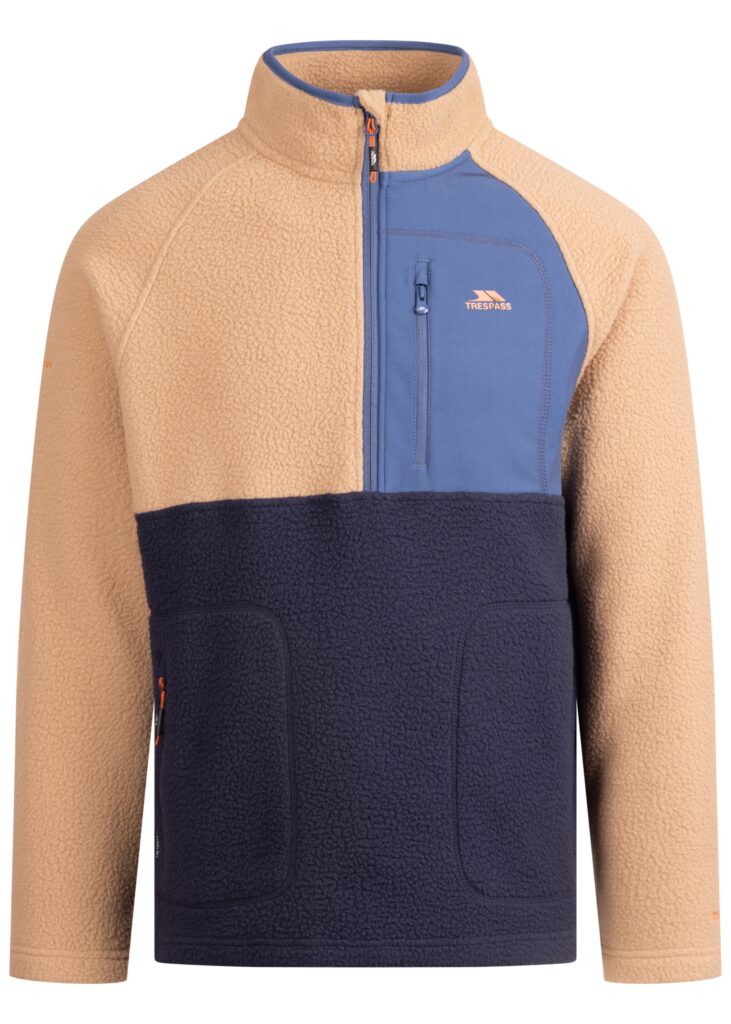 Fleecetrøje North, herre, Beige