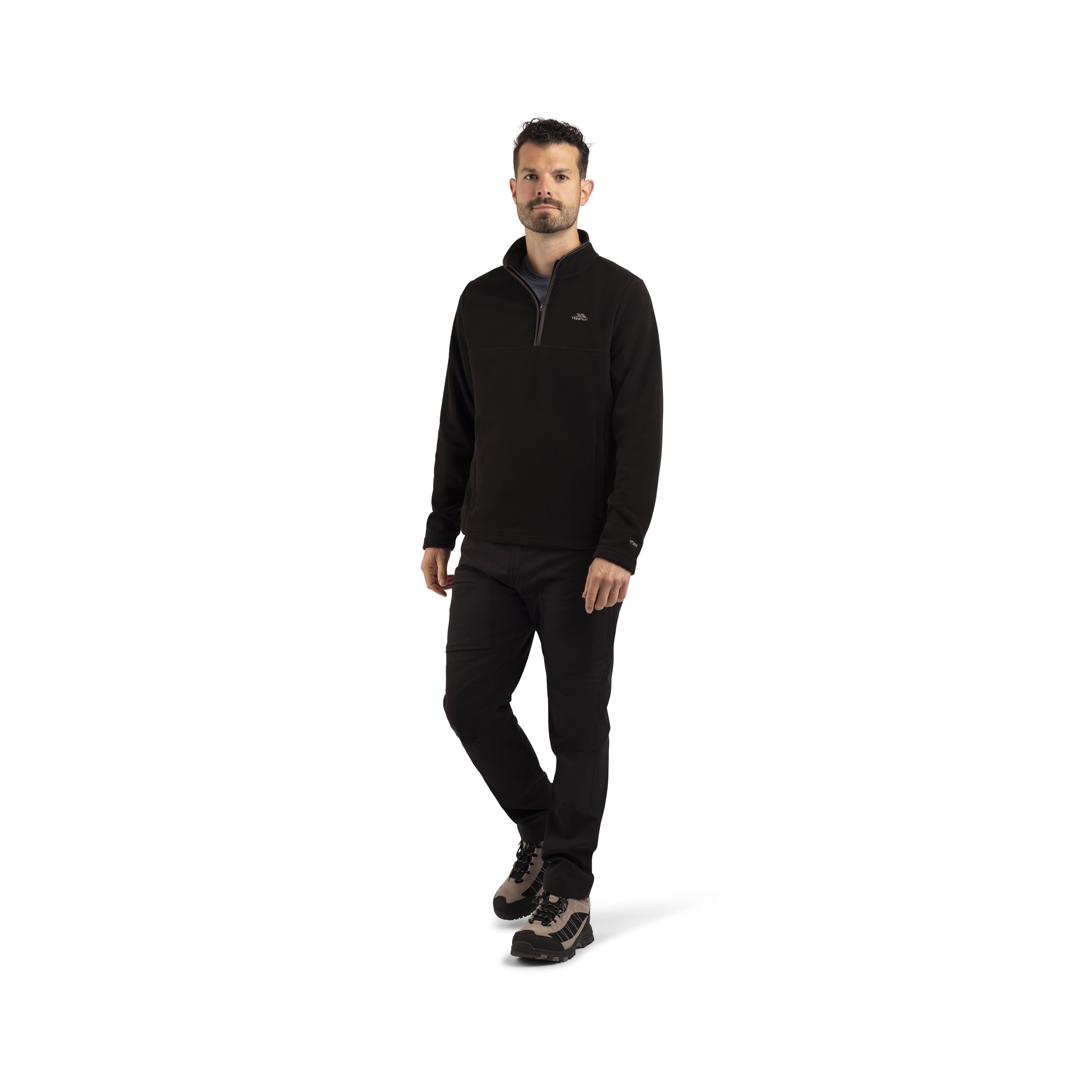 Fleecetrøje Huntar, herre, Black