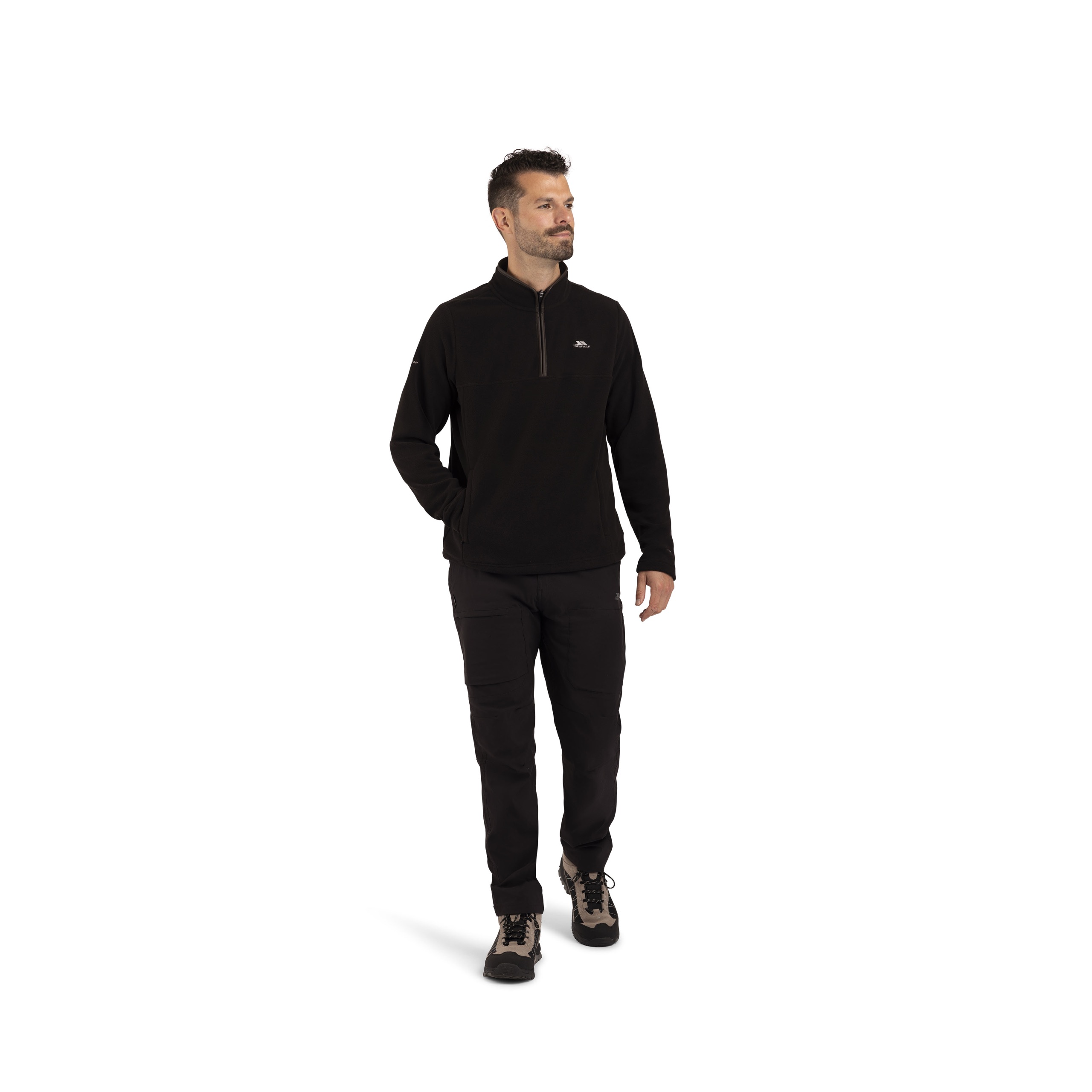 Fleecetrøje Huntar, herre, Black
