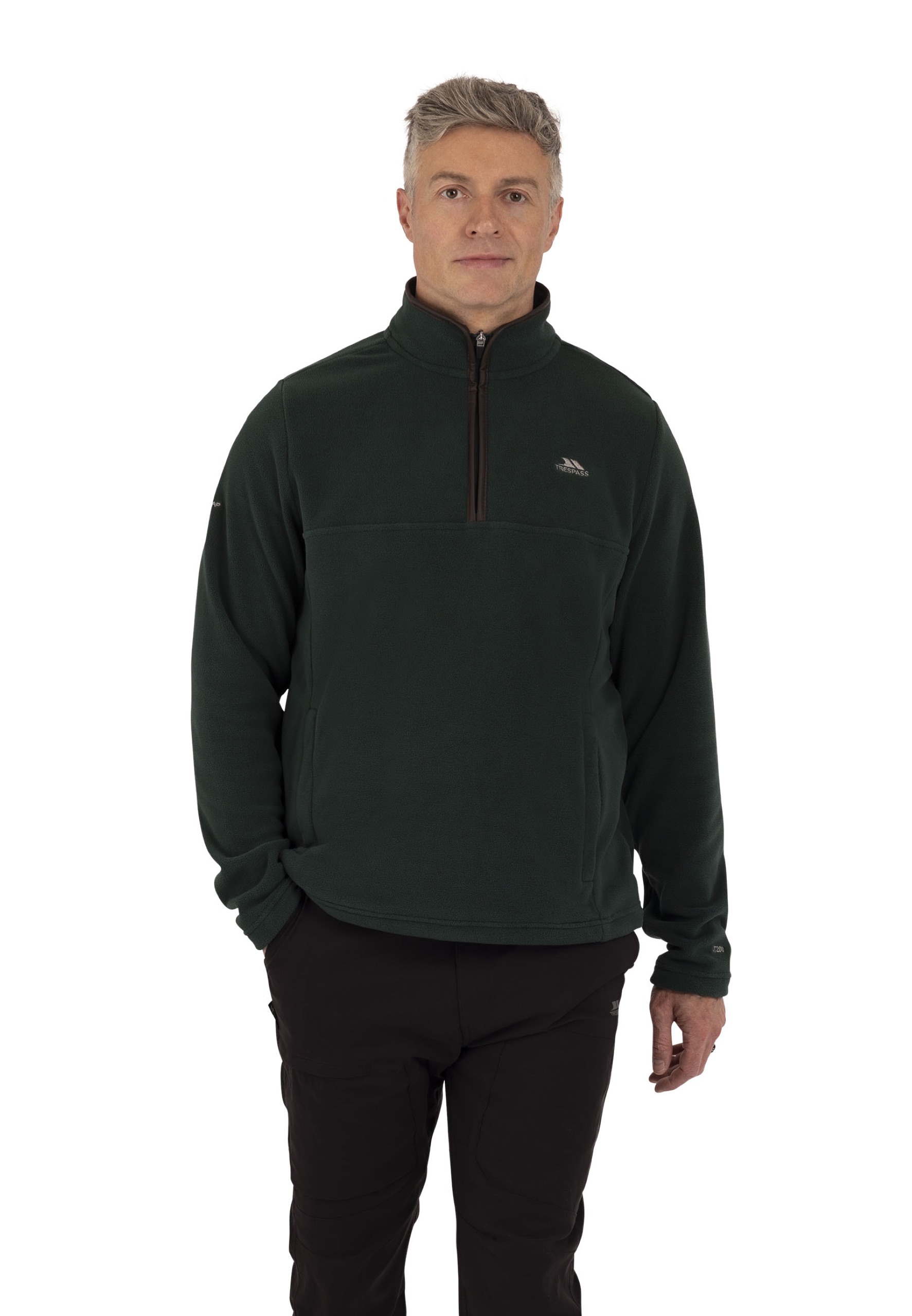 Fleecetrøje Huntar, herre, Dark Green