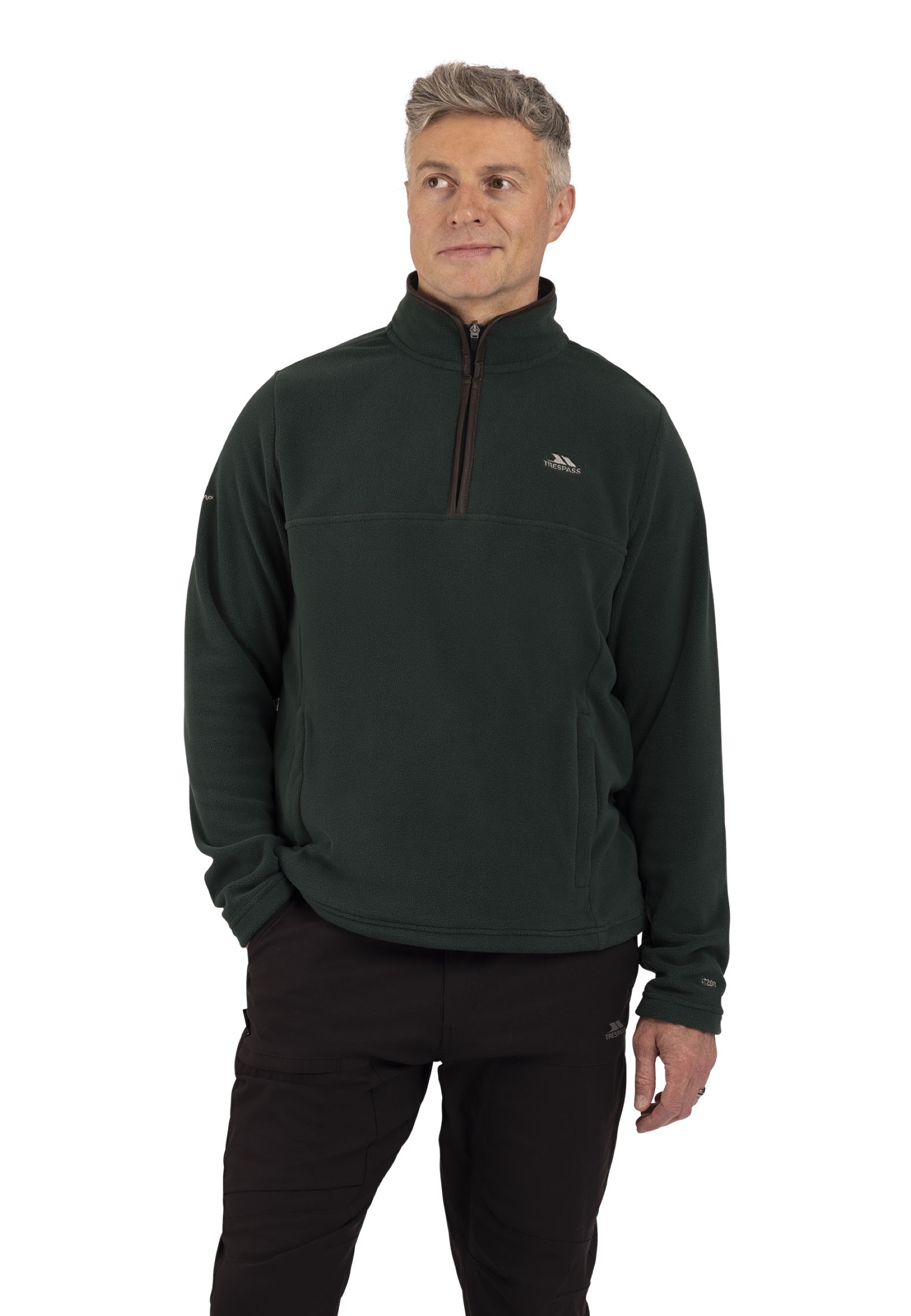 Fleecetrøje Huntar, herre, Dark Green