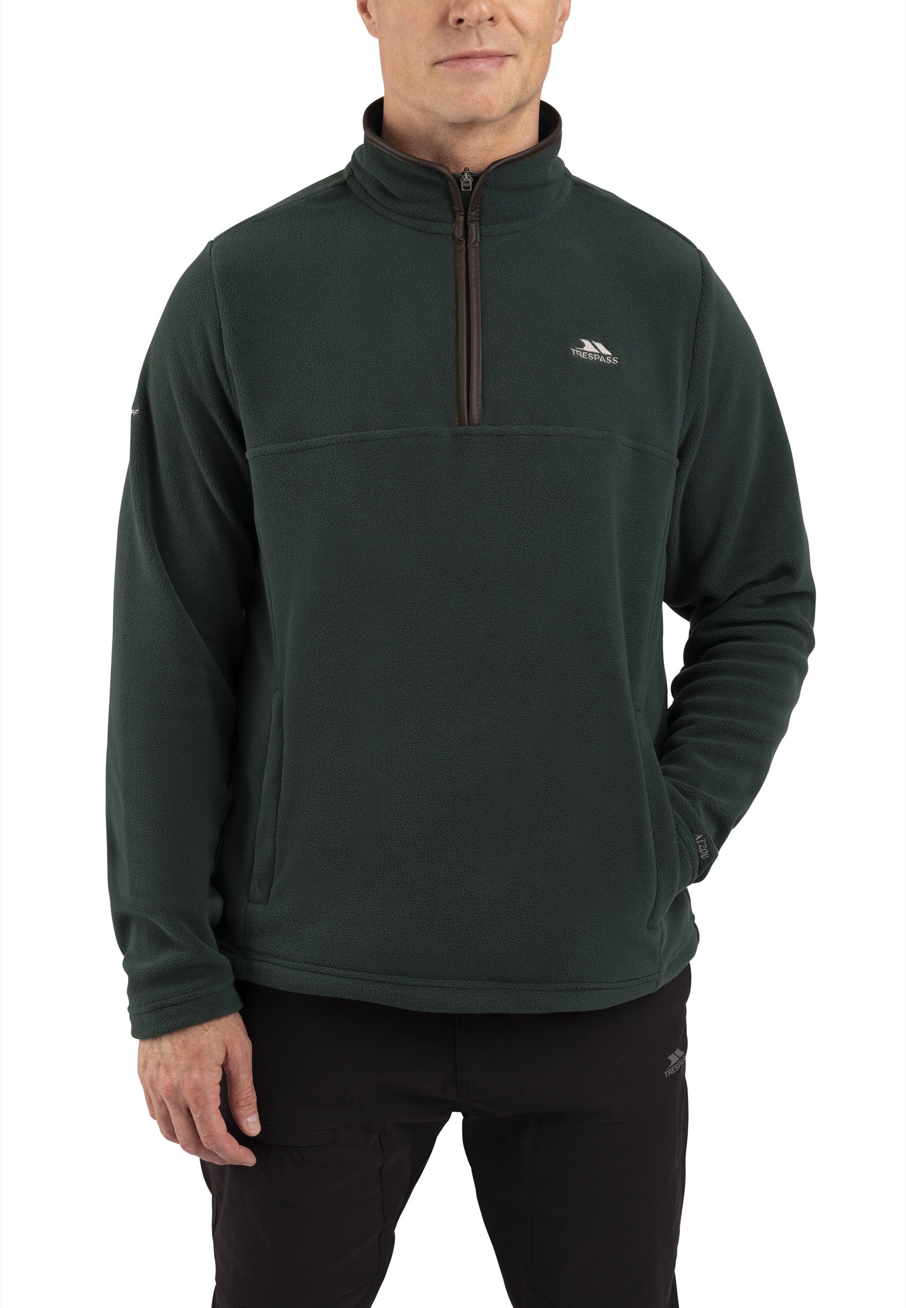 Fleecetrøje Huntar, herre, Dark Green