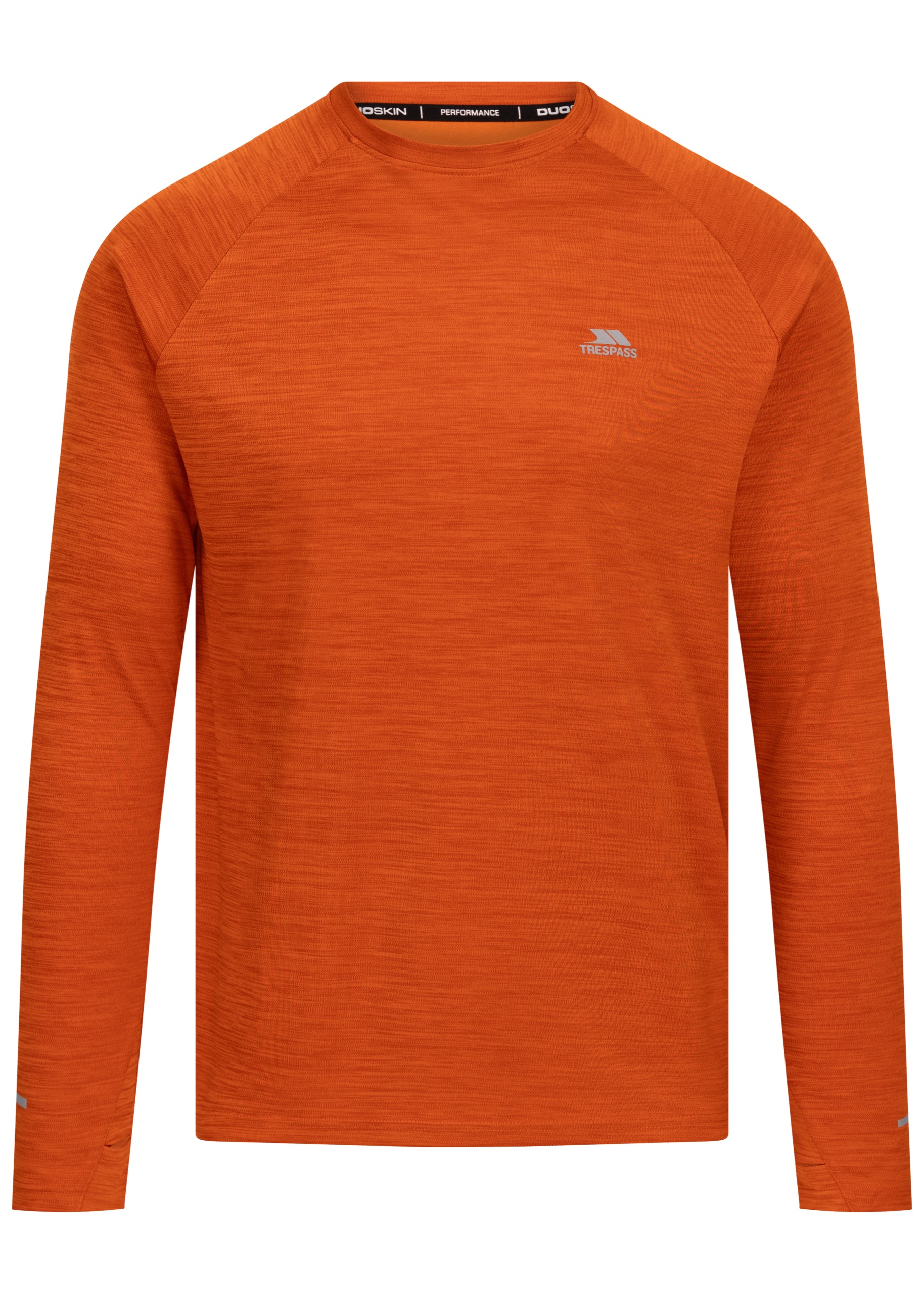 Langærmet overdel Adamo, herre, Burnt Orange Marl