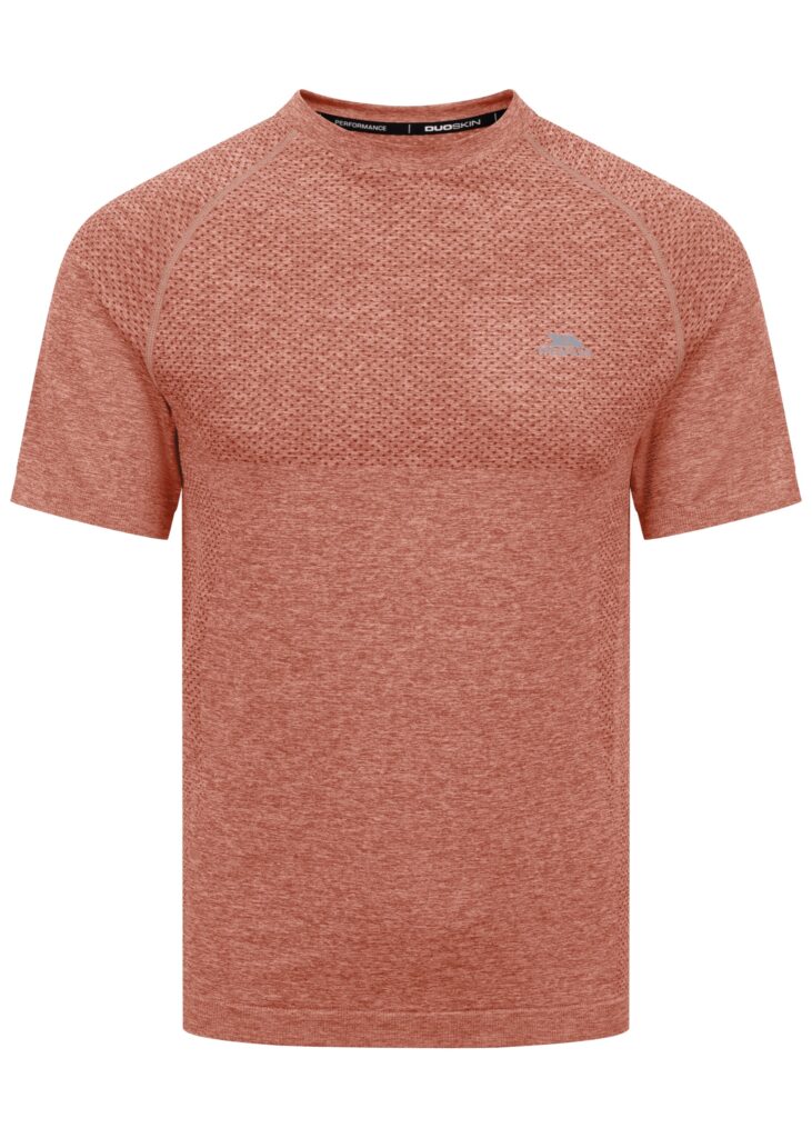 T-shirt Troye, herre, Burnt Orange Marl
