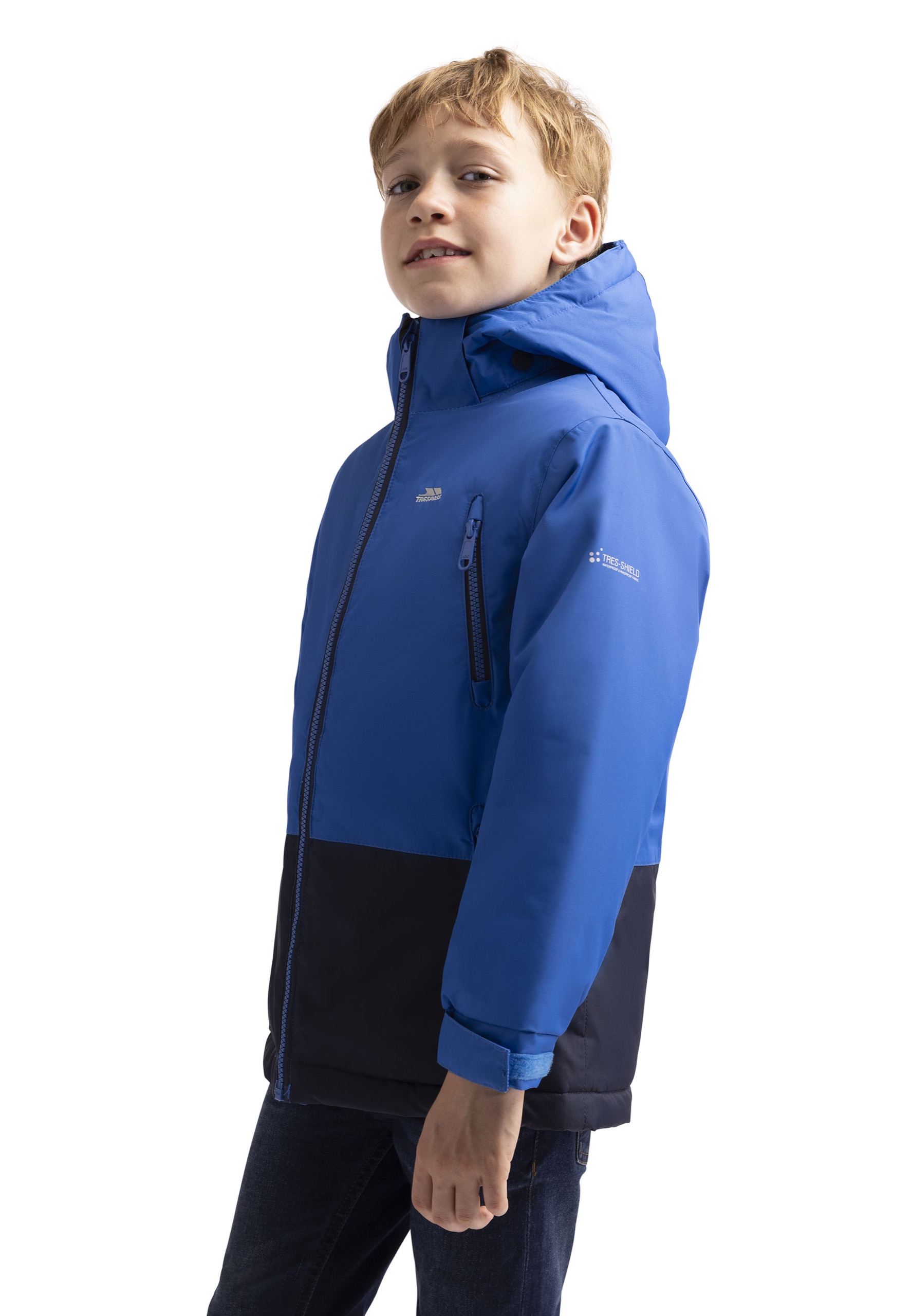 Regnjakke Franzz, dreng, Blue