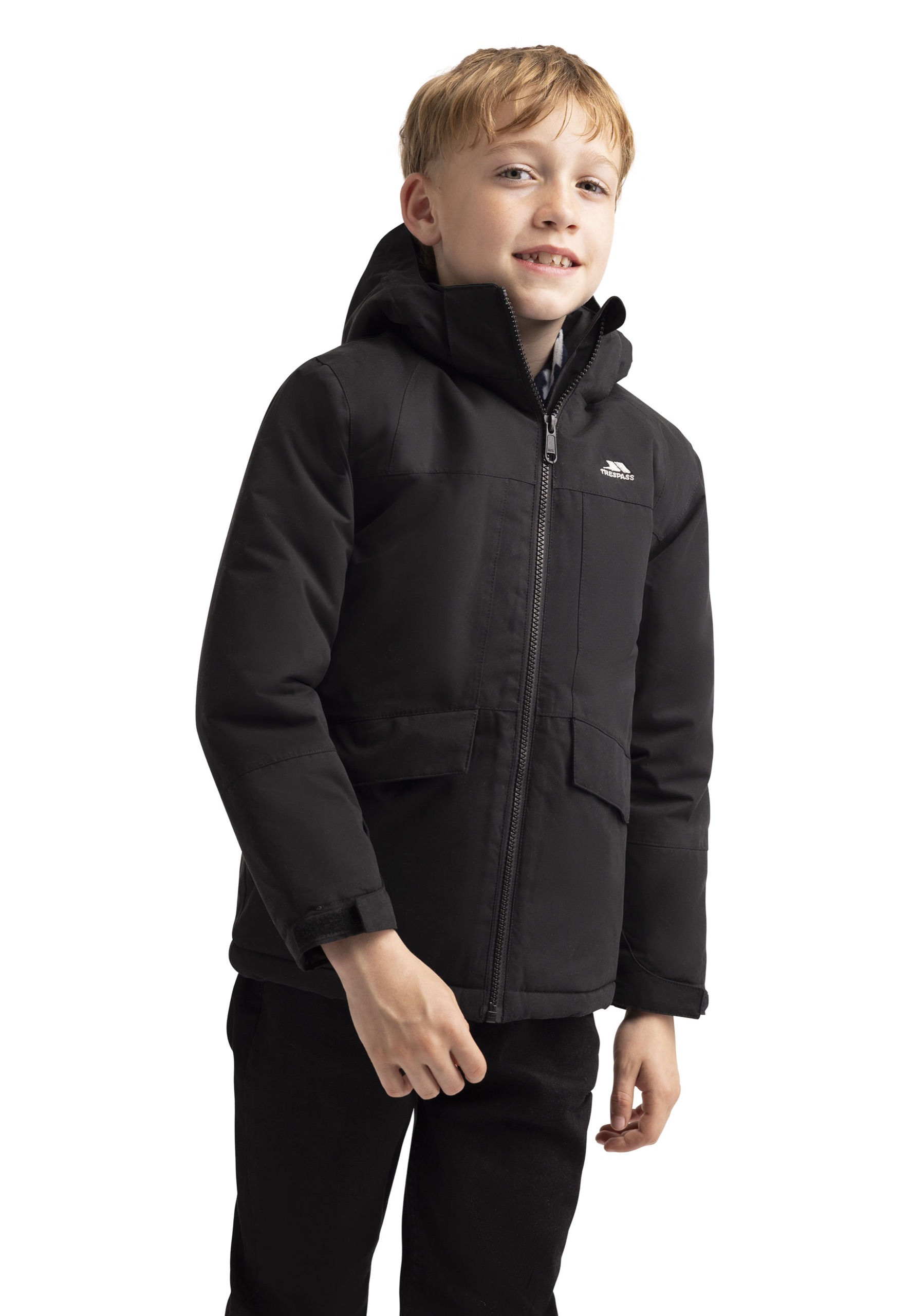 Regnjakke Humphry, dreng, Black