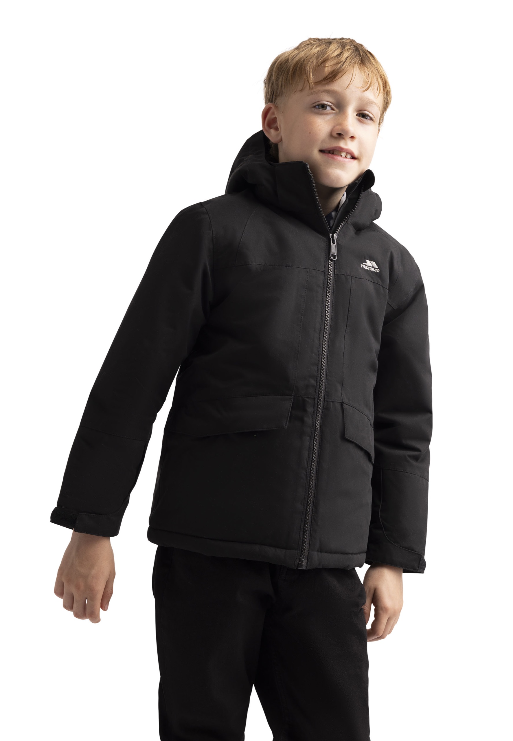 Regnjakke Humphry, dreng, Black