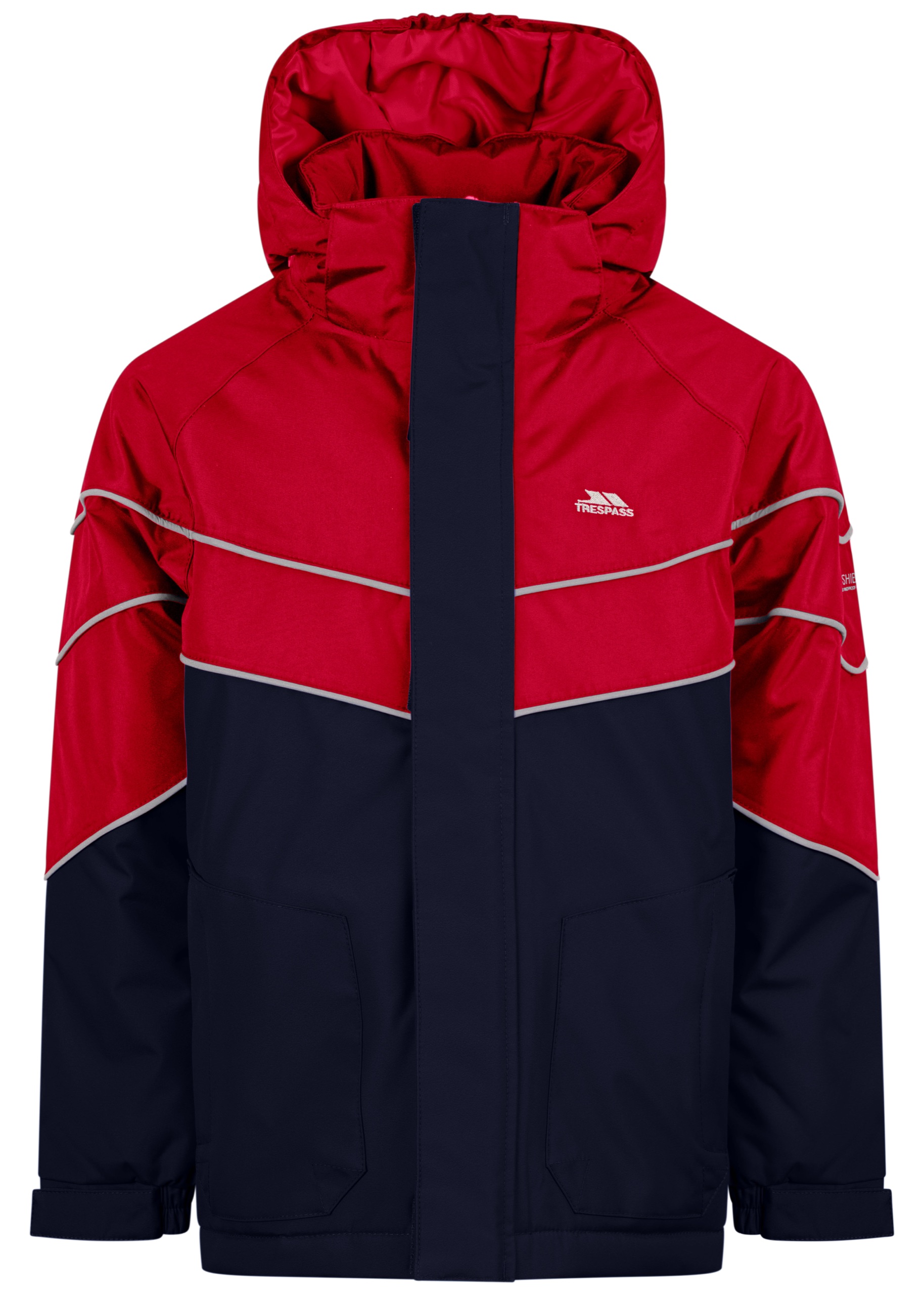Regnjakke Strass, dreng, Red