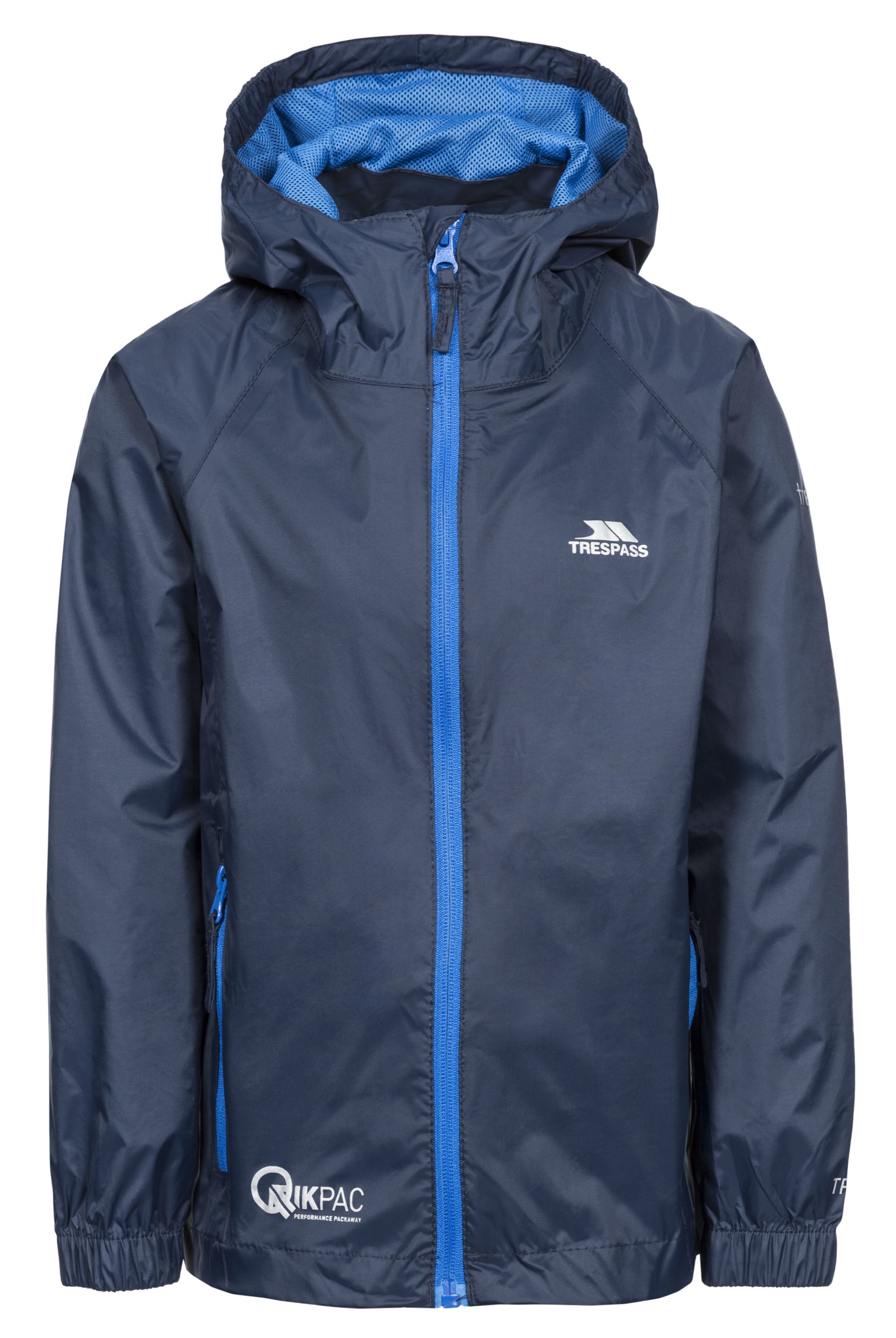 Regnjakke Qikpac Jacket, børne, Navy