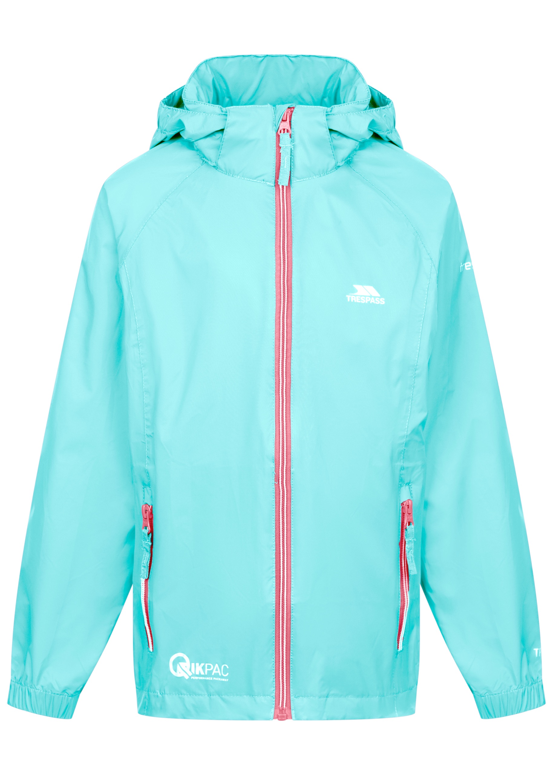 Regnjakke Qikpac X, børne, Aquamarine