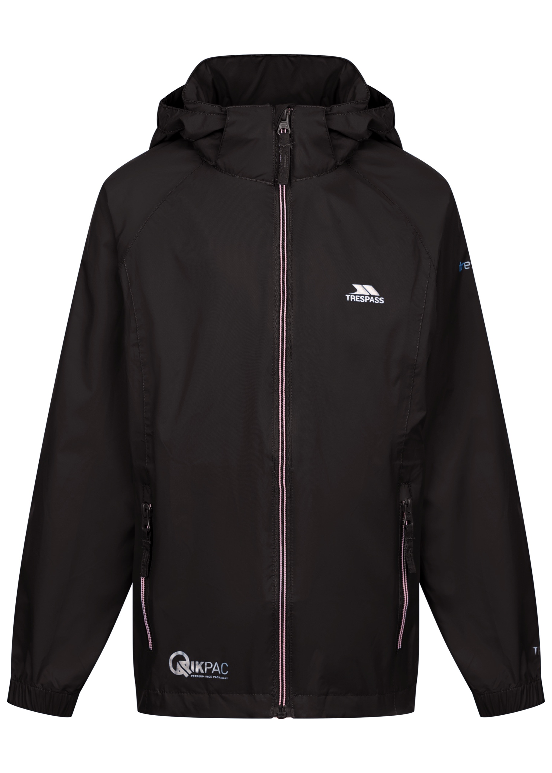 Regnjakke Qikpac X, børne, Black / Carbon