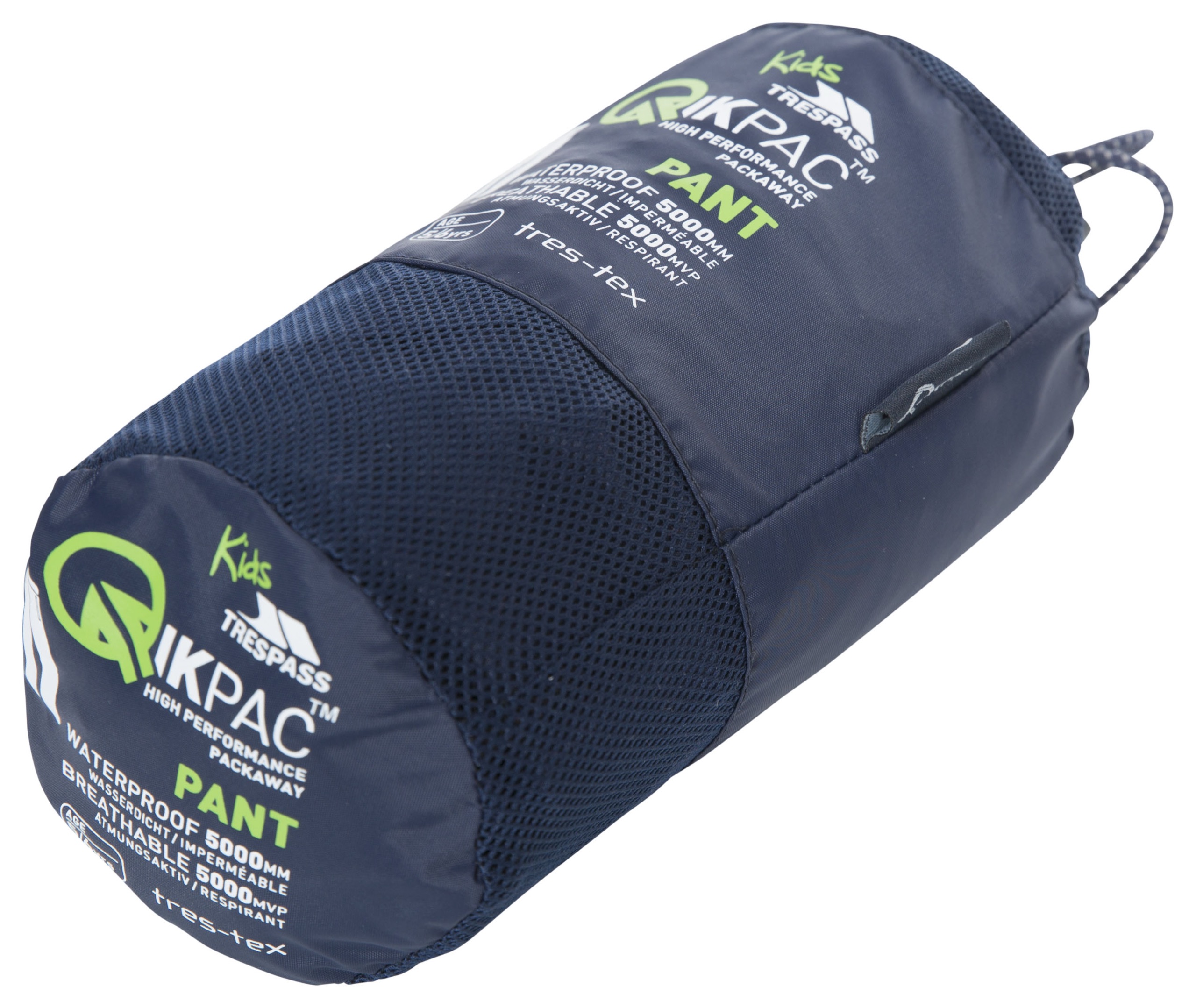 Regnbukser Qikpac Pant, børne, Navy